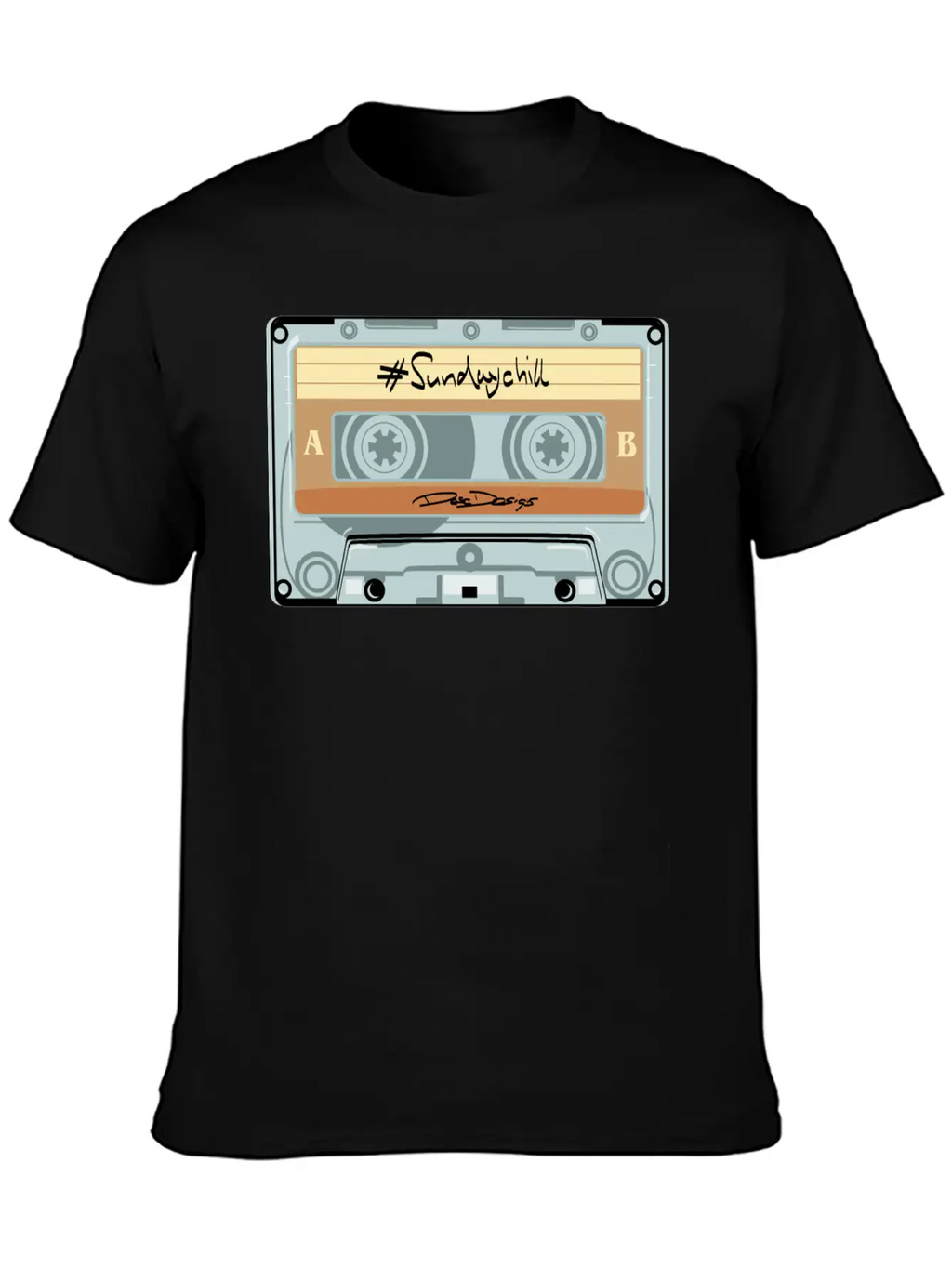 Compact Cassette, Cassette, Audio Cassette Sundayc Unisex Casual T-Shirt – Clean Design For Daily Comfort