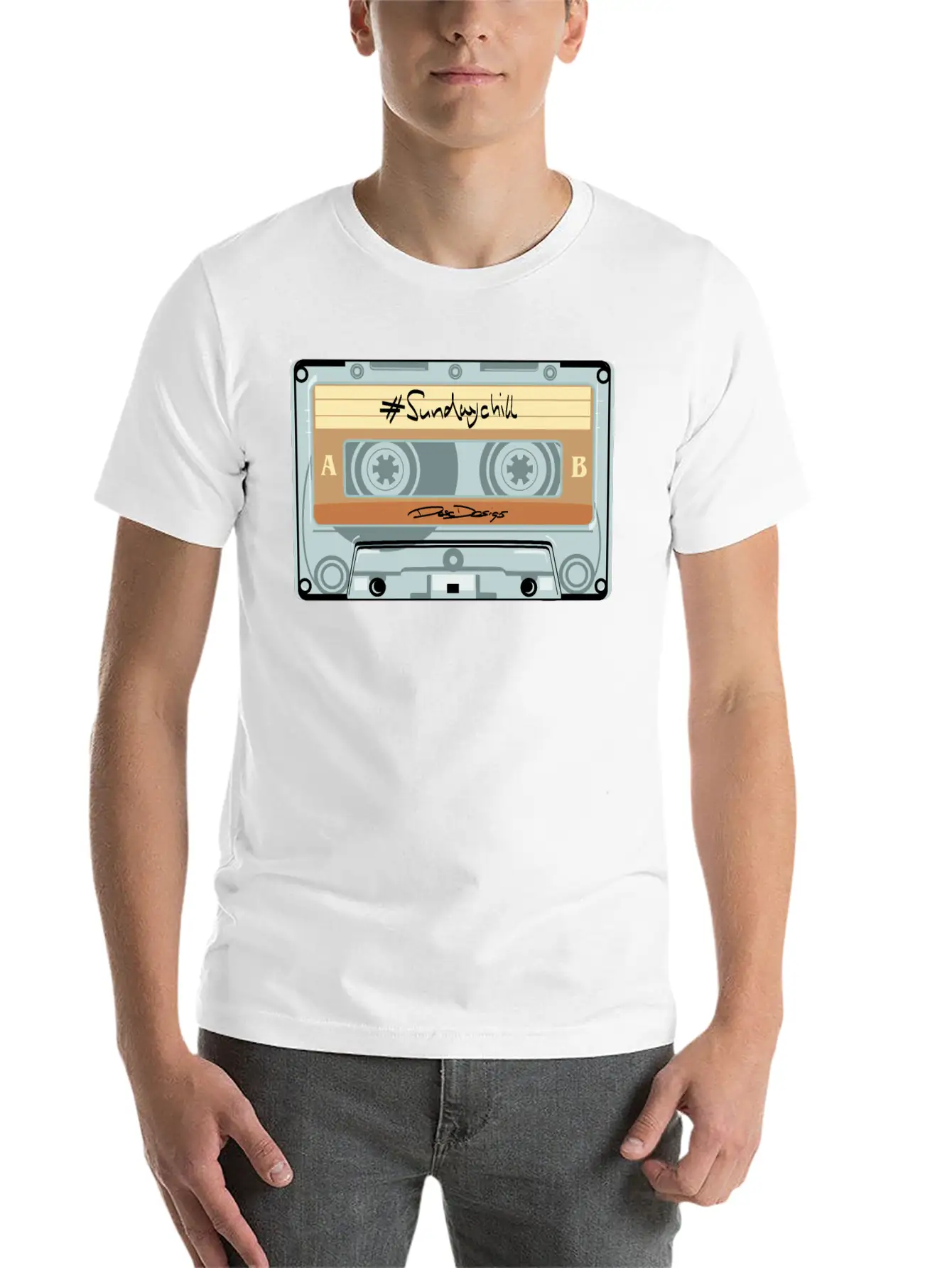Compact Cassette, Cassette, Audio Cassette Sundayc Unisex Casual T-Shirt – Clean Design For Daily Comfort