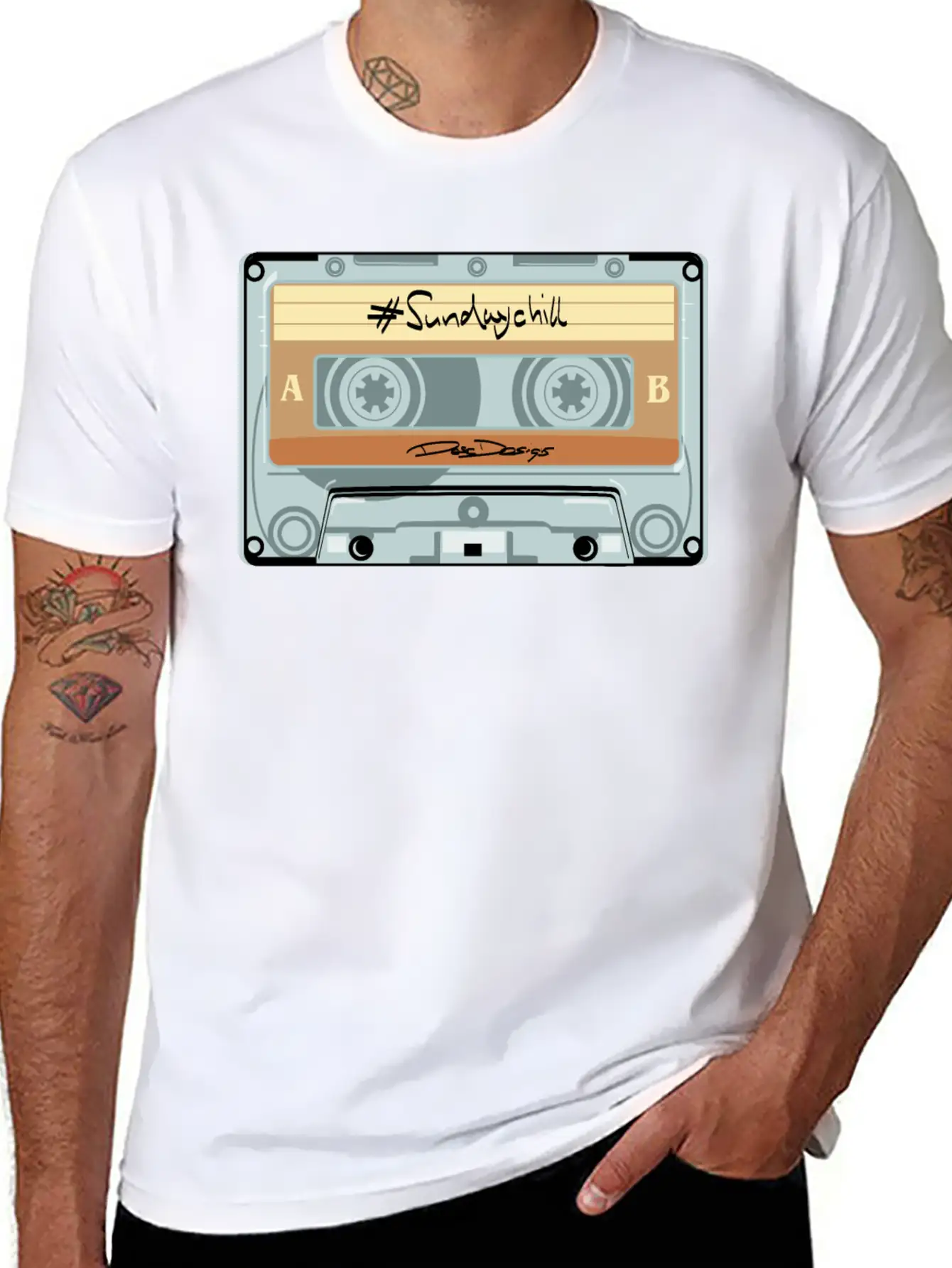 Compact Cassette, Cassette, Audio Cassette Sundayc Unisex Casual T-Shirt – Clean Design For Daily Comfort