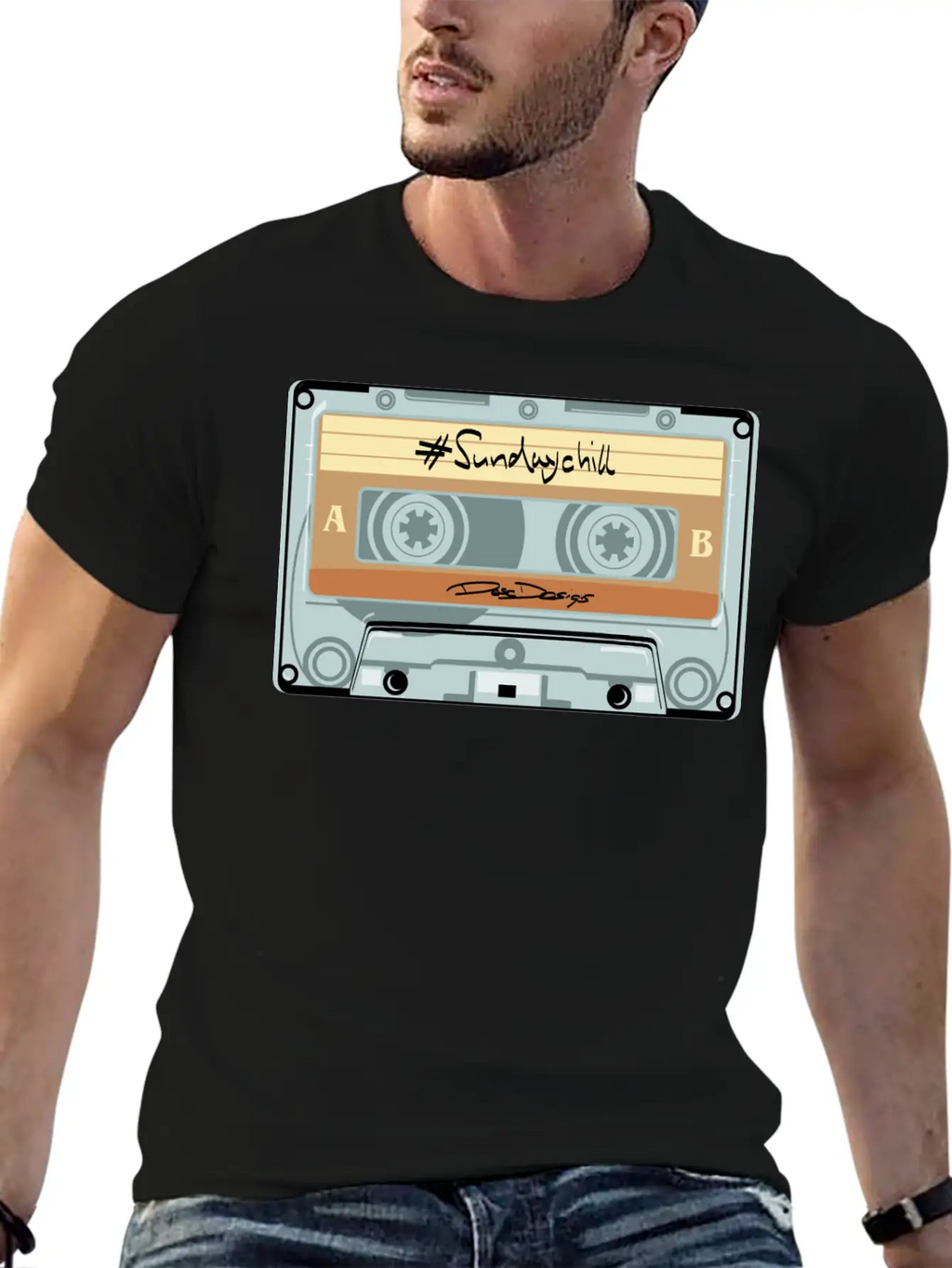 Compact Cassette, Cassette, Audio Cassette Sundayc Unisex Casual T-Shirt – Clean Design For Daily Comfort