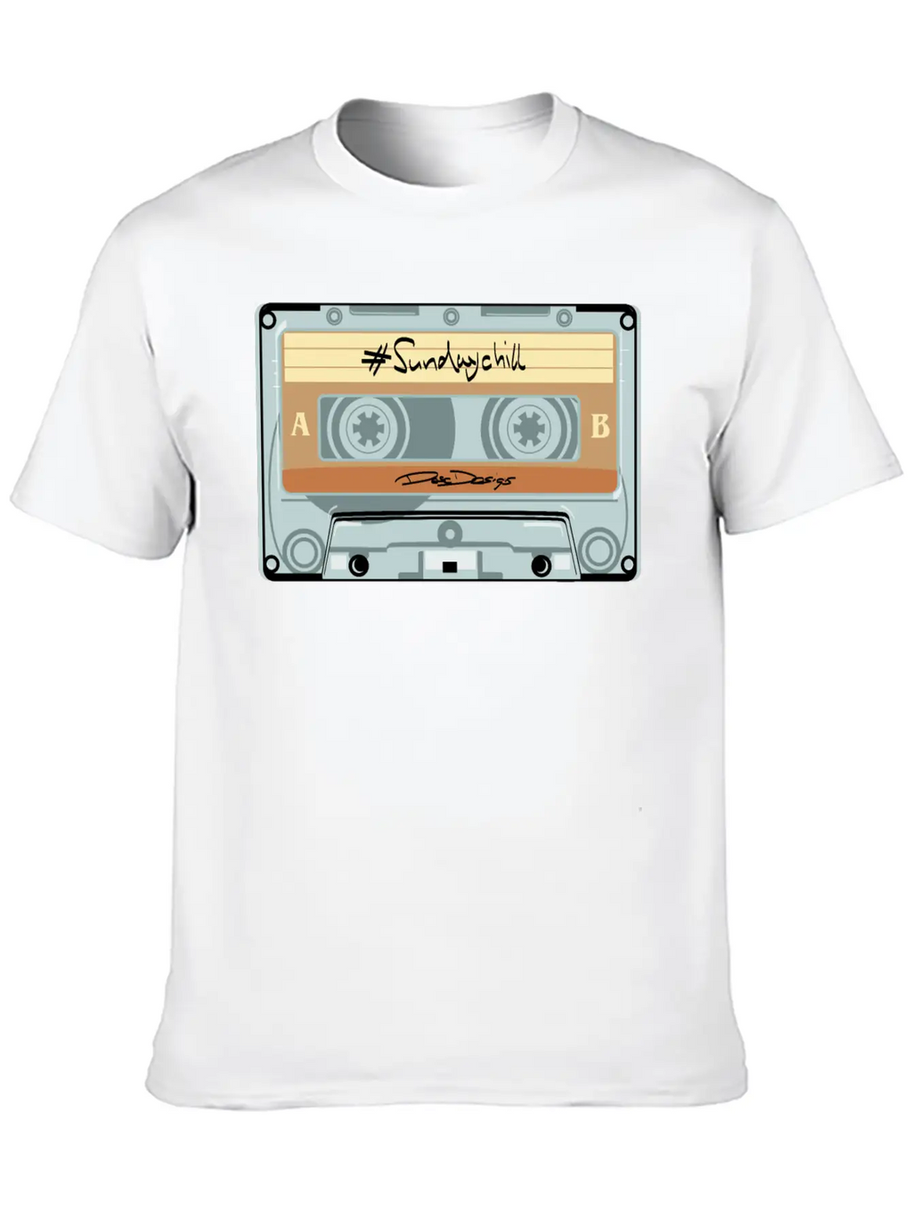 Compact Cassette, Cassette, Audio Cassette Sundayc Unisex Casual T-Shirt – Clean Design For Daily Comfort