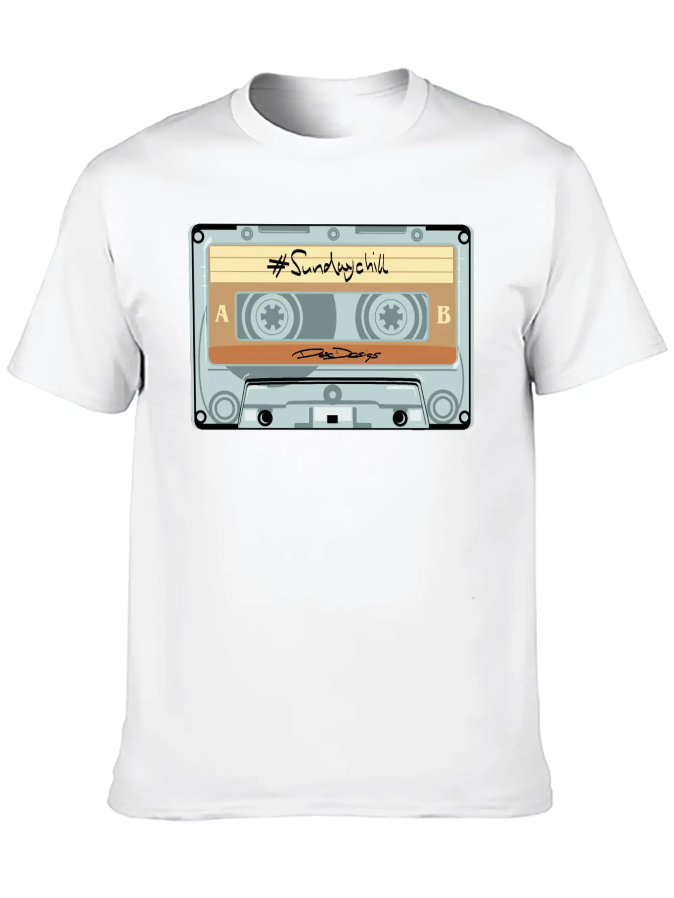 Compact Cassette, Cassette, Audio Cassette Sundayc Unisex Casual T-Shirt – Clean Design For Daily Comfort
