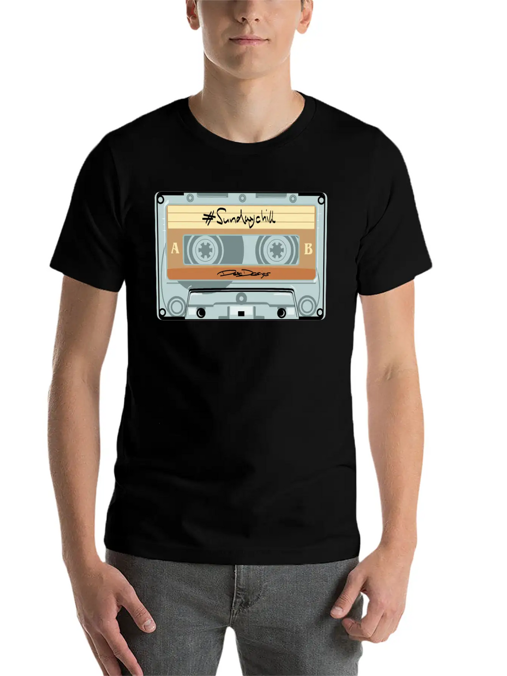 Compact Cassette, Cassette, Audio Cassette Sundayc Unisex Casual T-Shirt – Clean Design For Daily Comfort