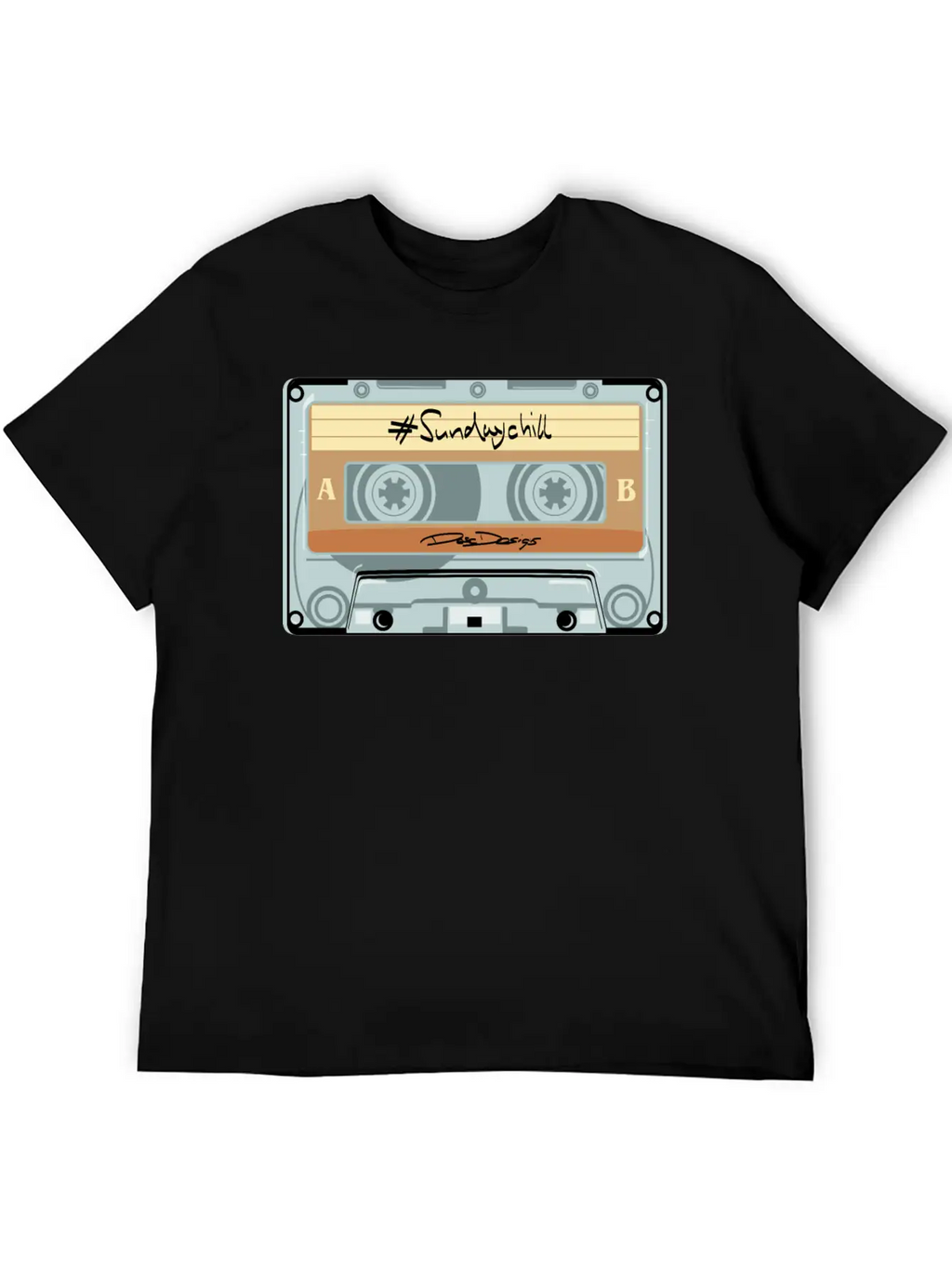 Compact Cassette, Cassette, Audio Cassette Sundayc Unisex Casual T-Shirt – Clean Design For Daily Comfort