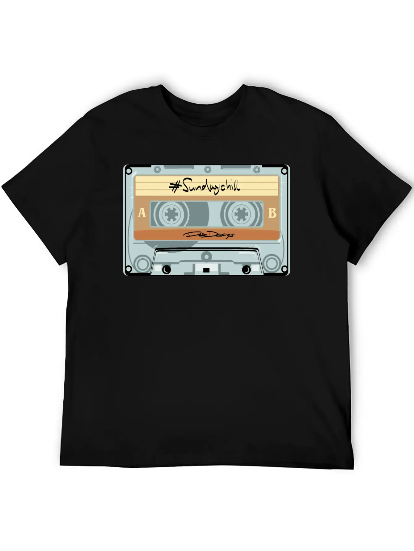 Compact Cassette, Cassette, Audio Cassette Sundayc Unisex Casual T-Shirt – Clean Design For Daily Comfort