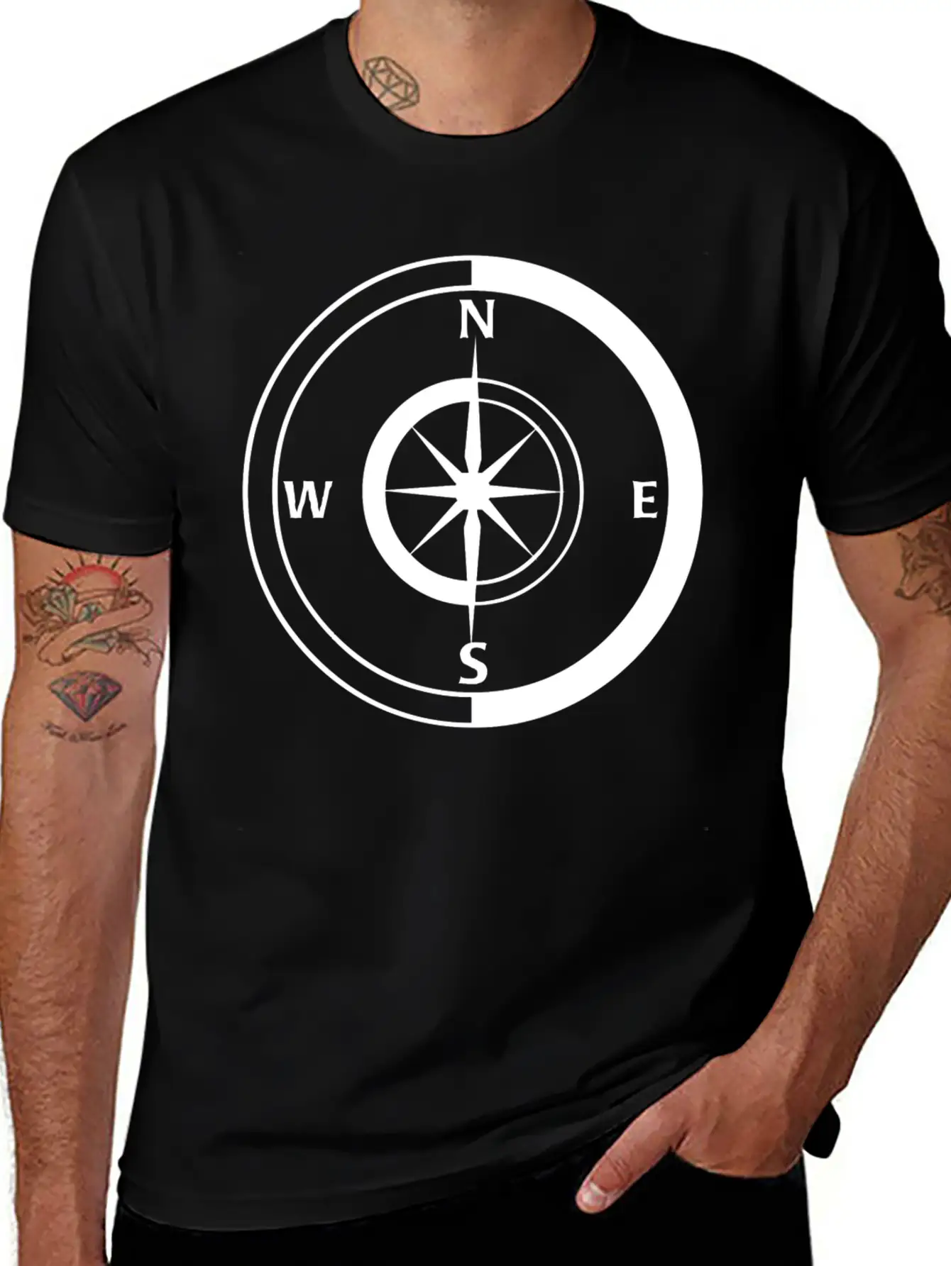 Compass Breathable Graphic T-Shirt – Perfect For Casual Days
