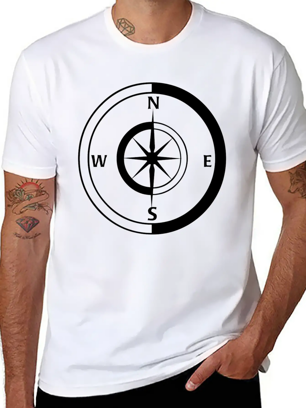 Compass Breathable Graphic T-Shirt – Perfect For Casual Days