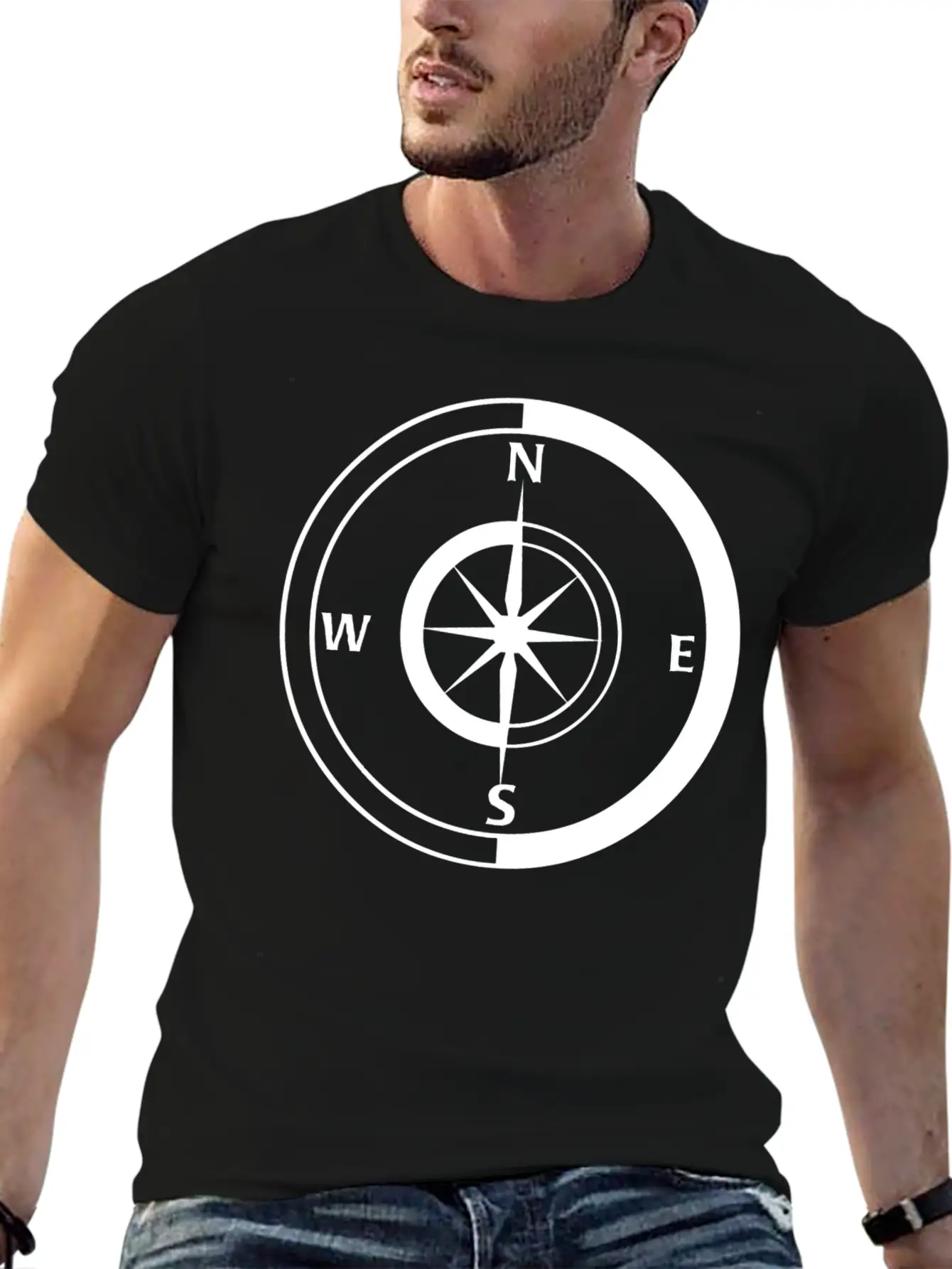 Compass Breathable Graphic T-Shirt – Perfect For Casual Days