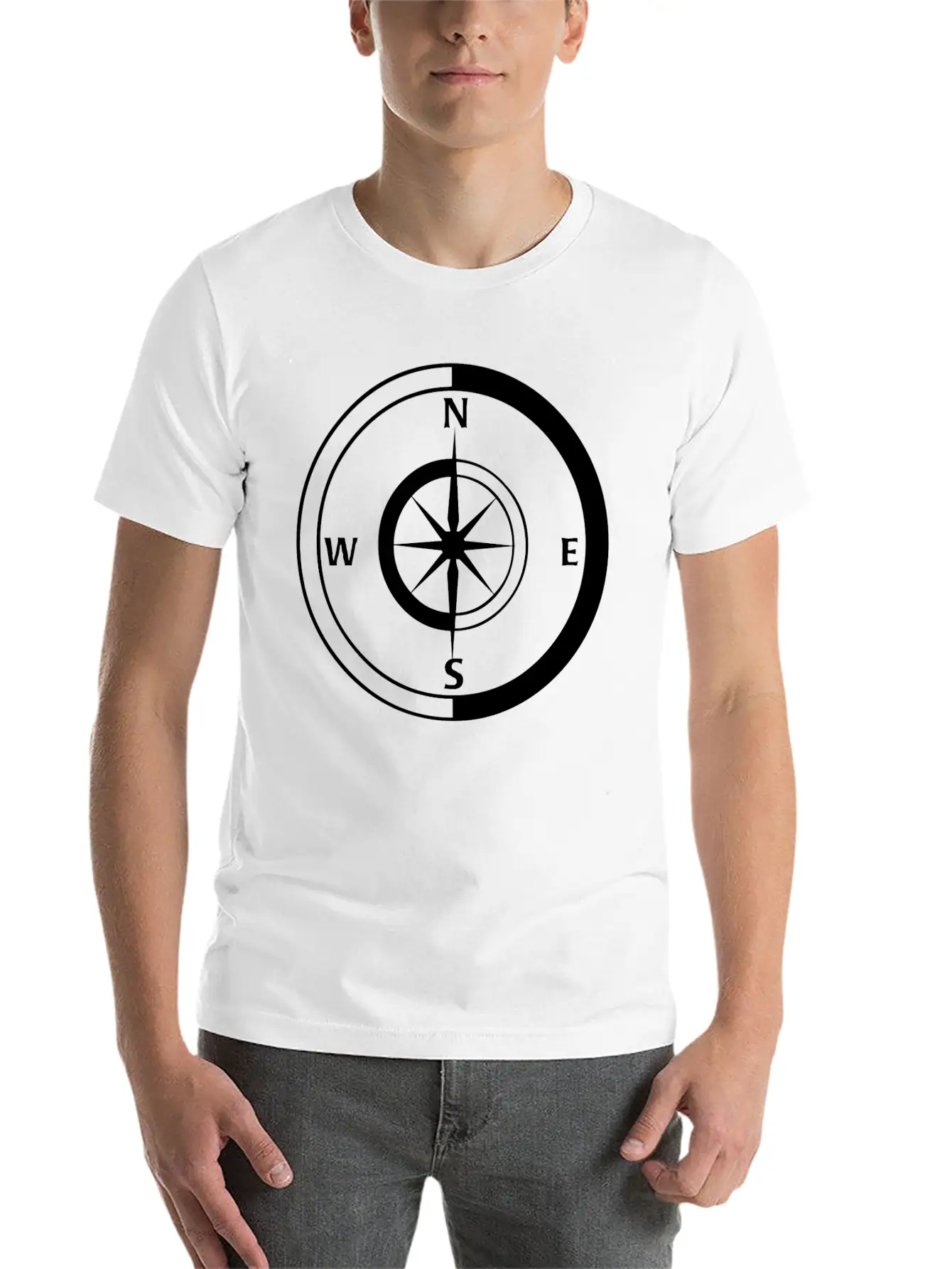 Compass Breathable Graphic T-Shirt – Perfect For Casual Days