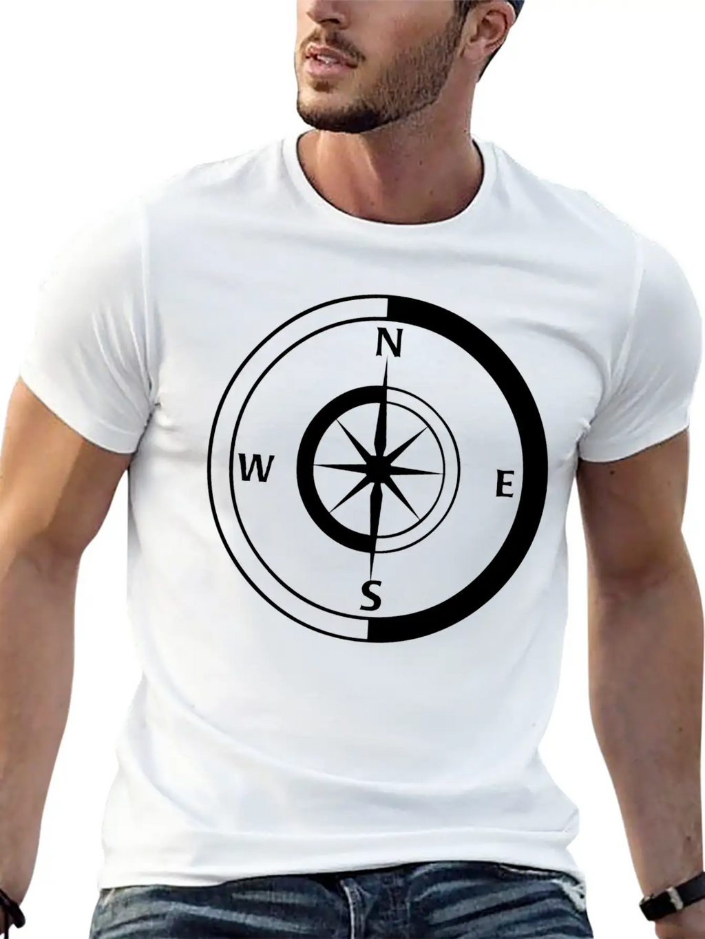 Compass Breathable Graphic T-Shirt – Perfect For Casual Days