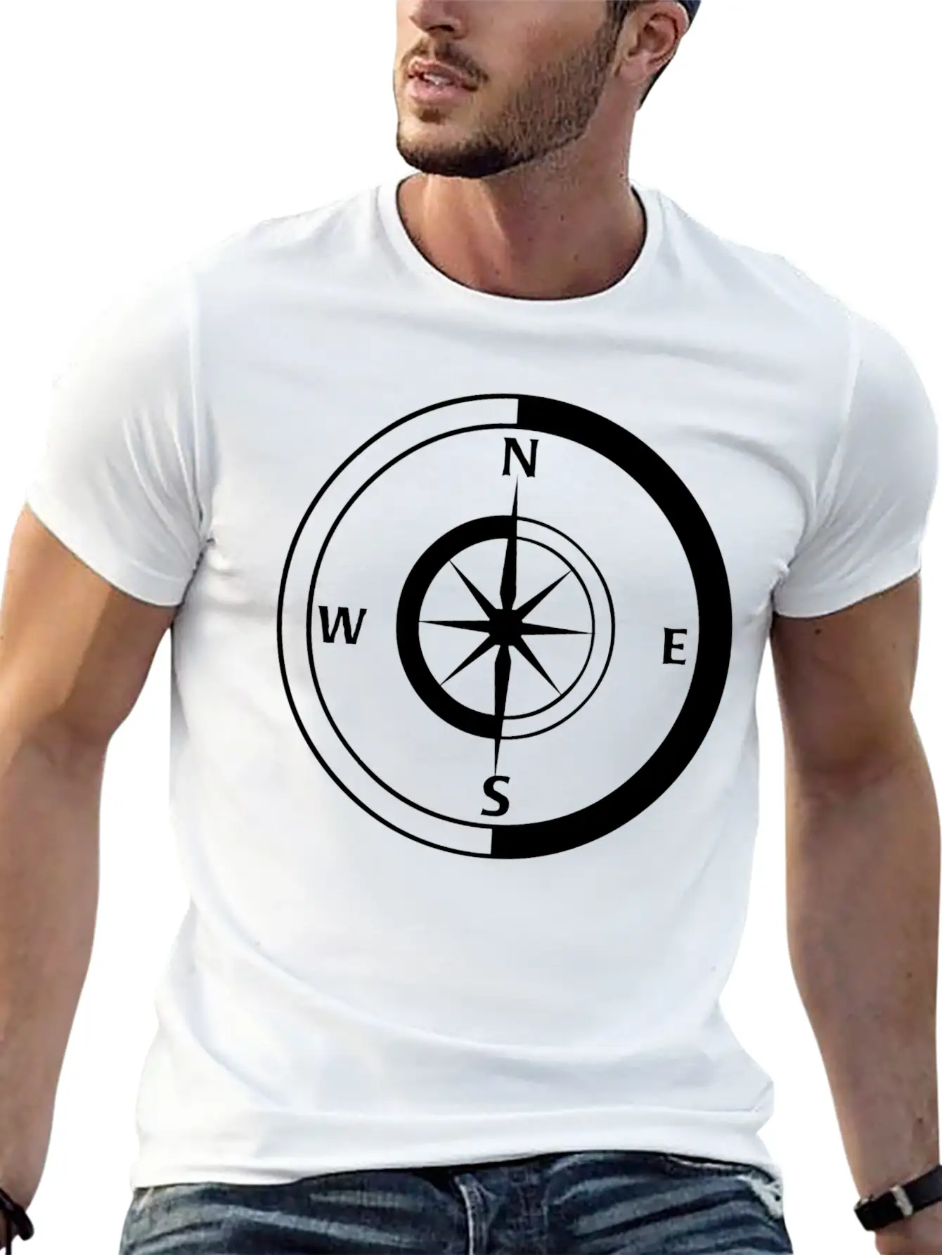 Compass Breathable Graphic T-Shirt – Perfect For Casual Days