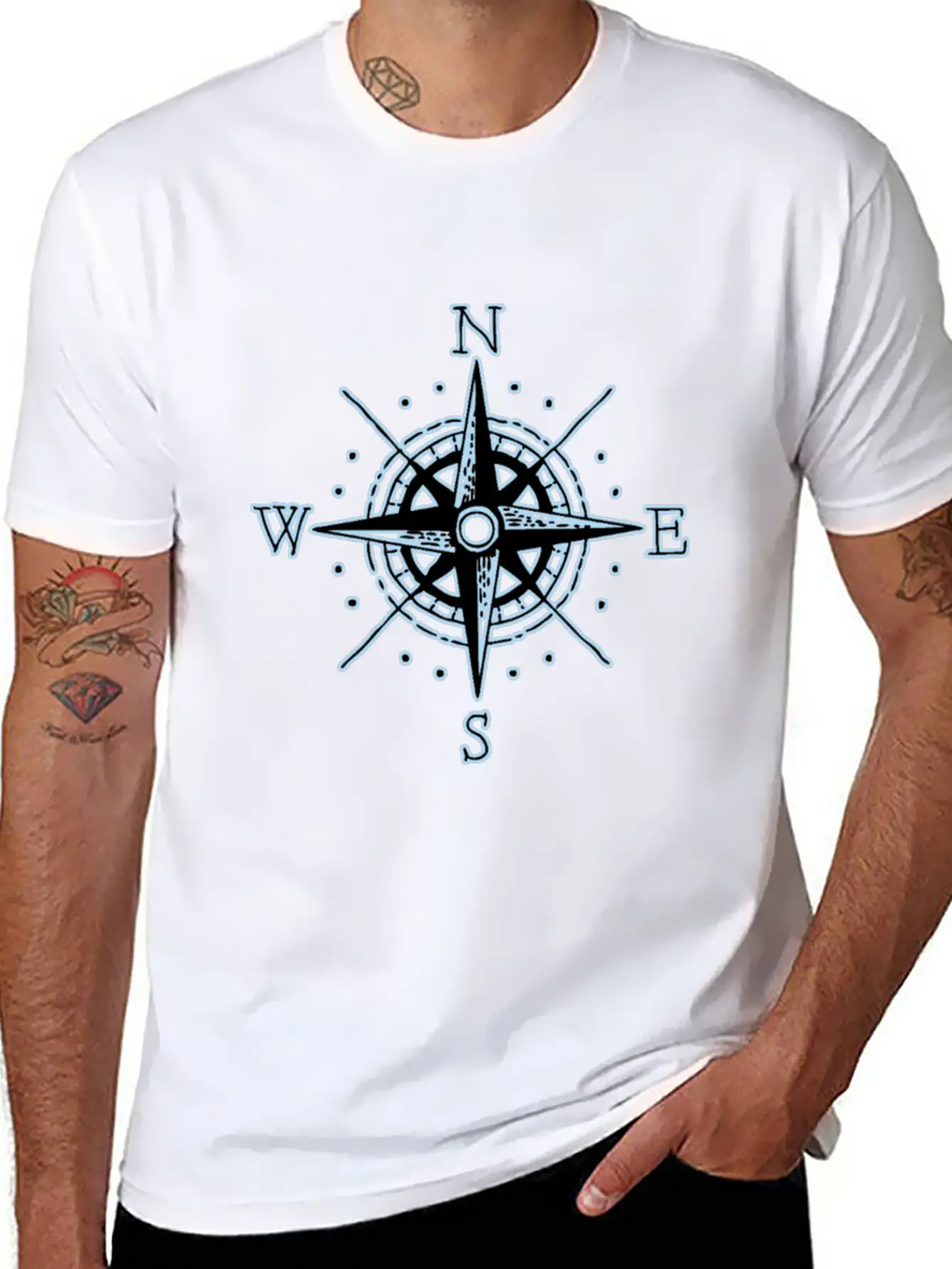 Compass Colletions Breathable Soft Cotton T-Shirt – Timeless Casual Look