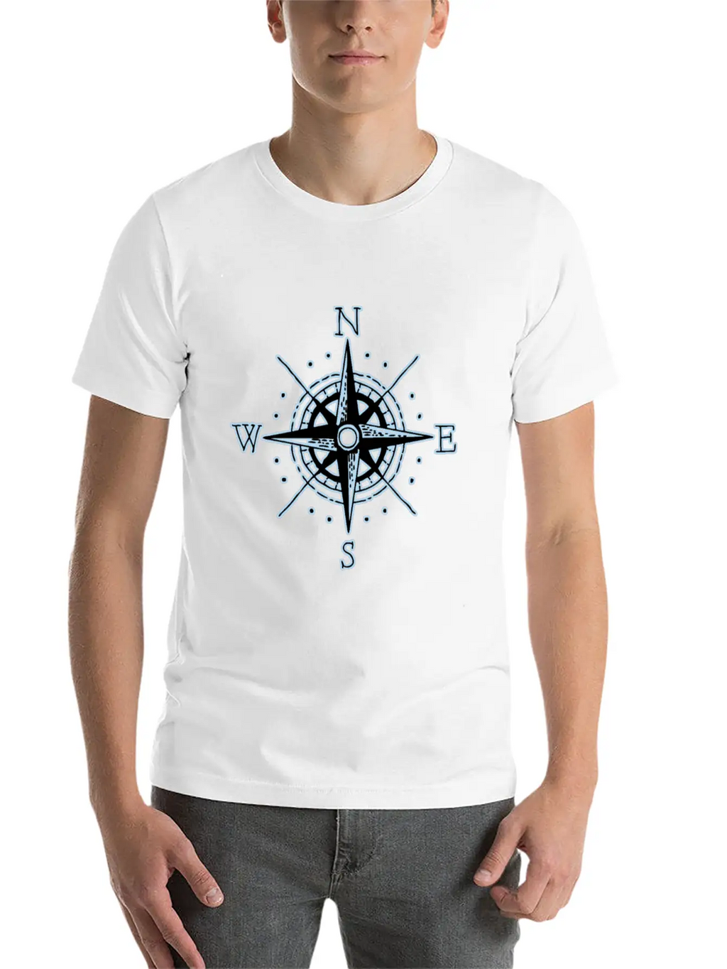 Compass Colletions Breathable Soft Cotton T-Shirt – Timeless Casual Look