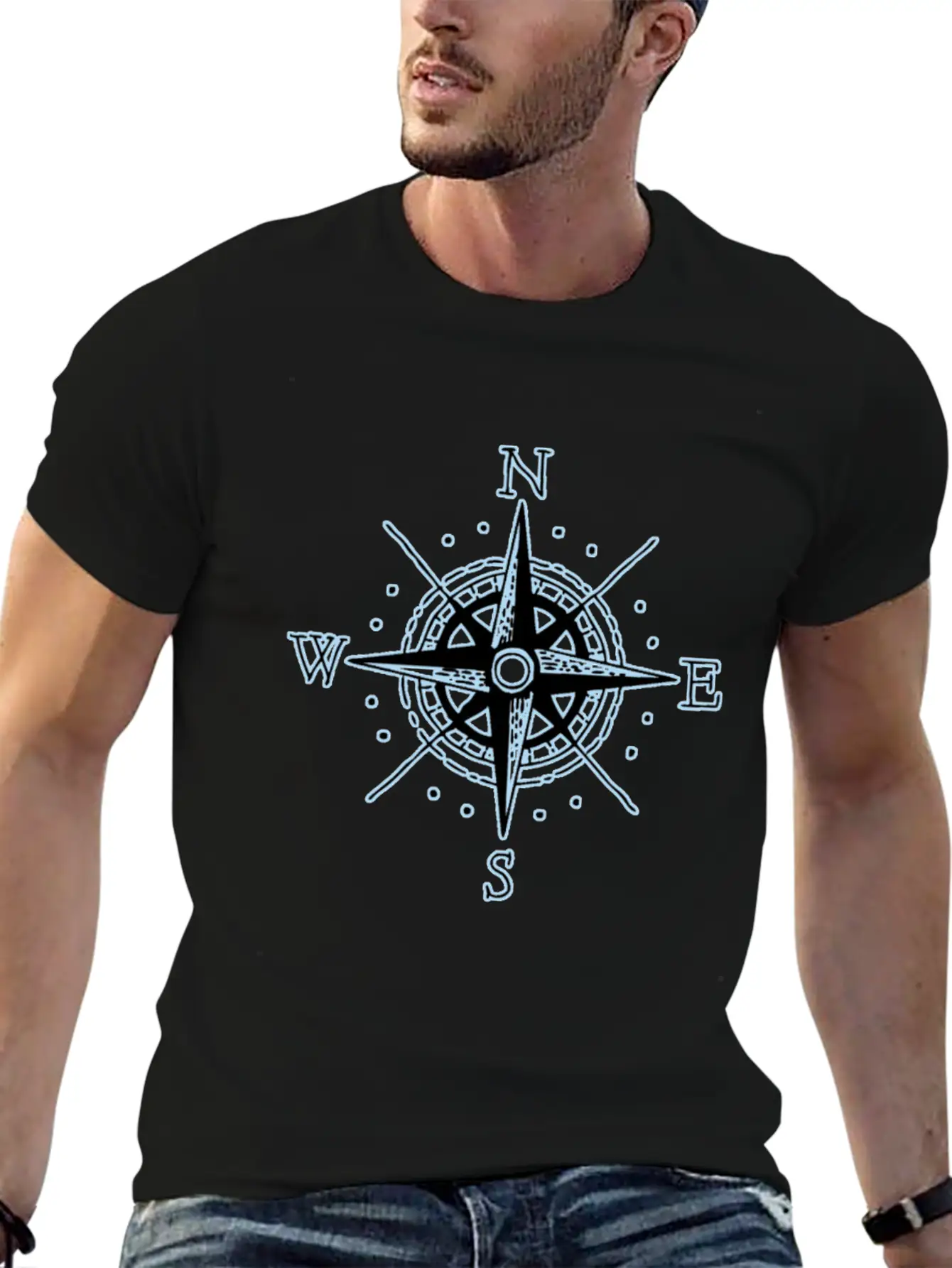 Compass Colletions Breathable Soft Cotton T-Shirt – Timeless Casual Look