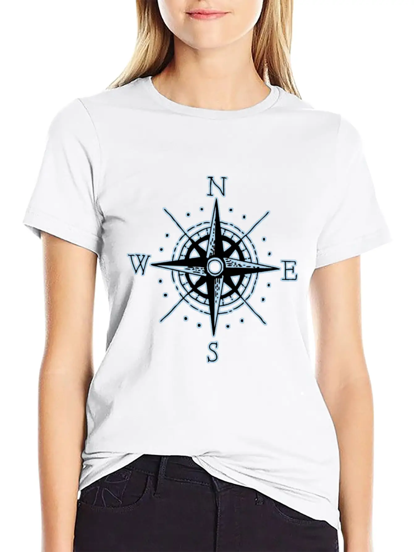 Compass Colletions Breathable Soft Cotton T-Shirt – Timeless Casual Look