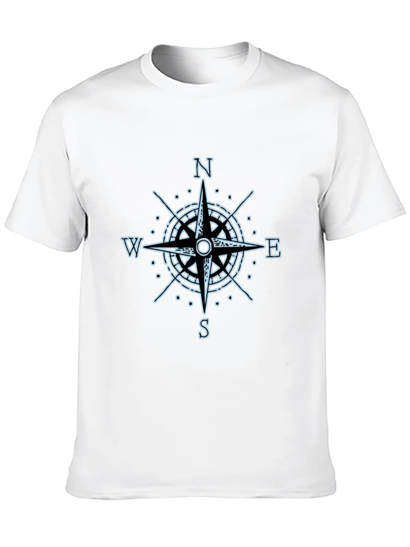 Compass Colletions Breathable Soft Cotton T-Shirt – Timeless Casual Look