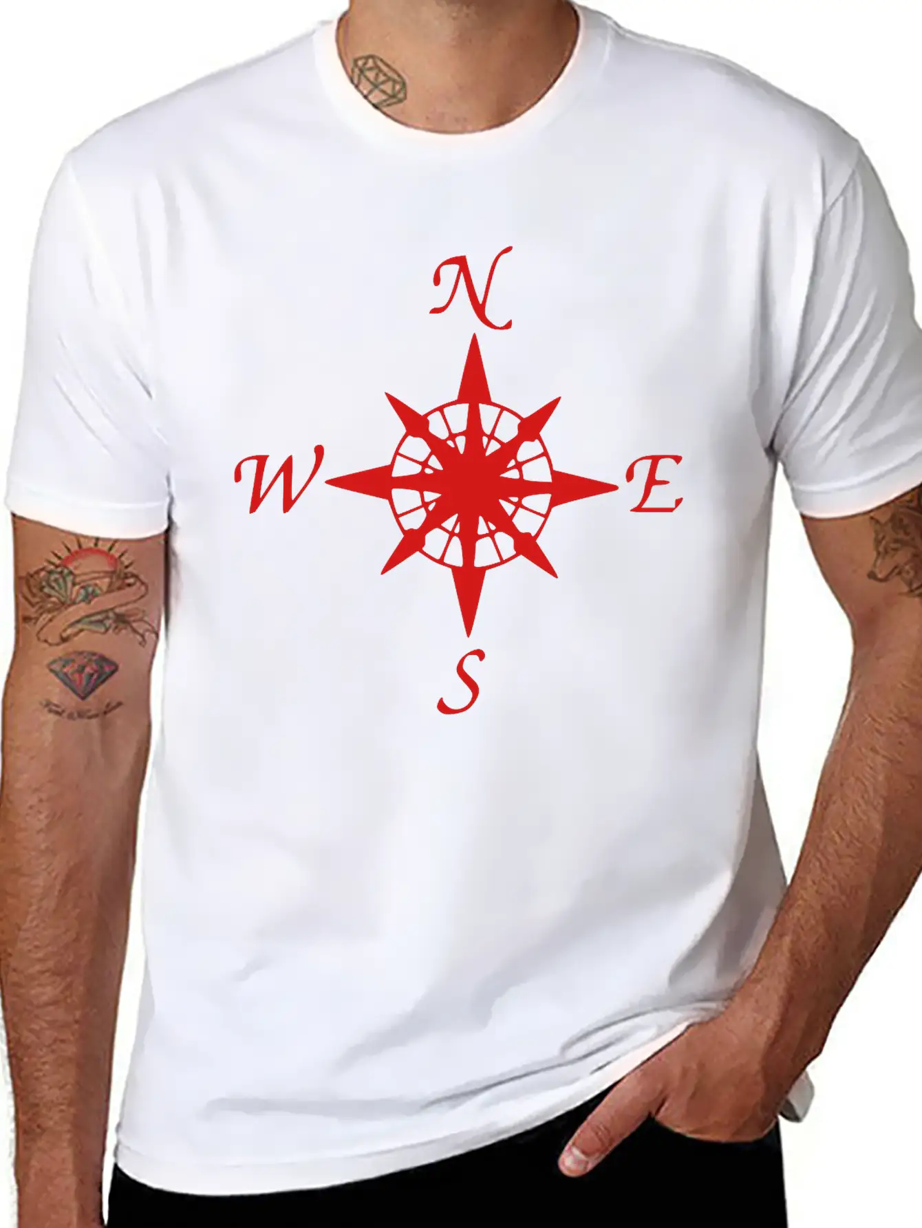 Compass Relaxed Everyday Tee – Lightweight And Durable Cotton