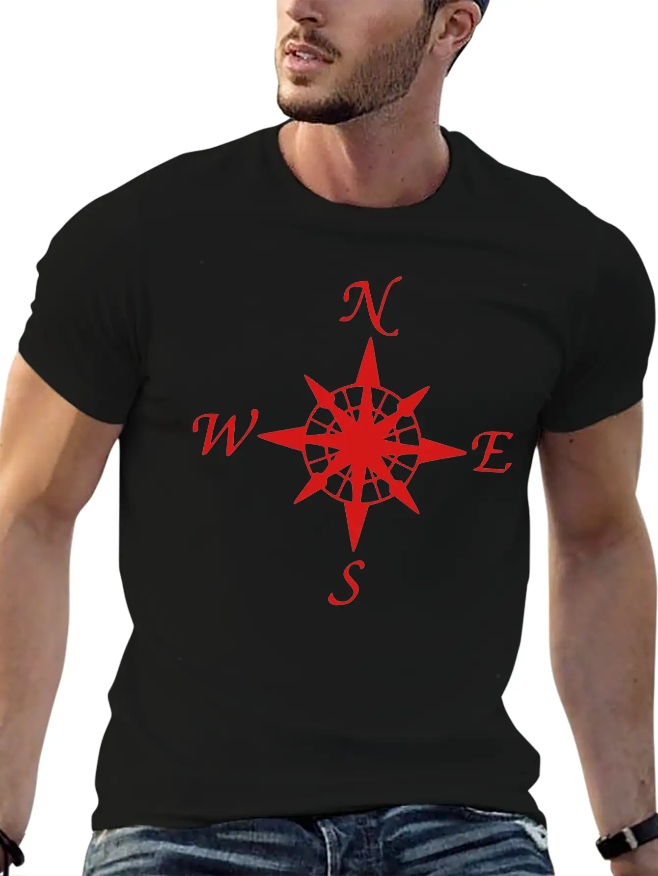Compass Relaxed Everyday Tee – Lightweight And Durable Cotton