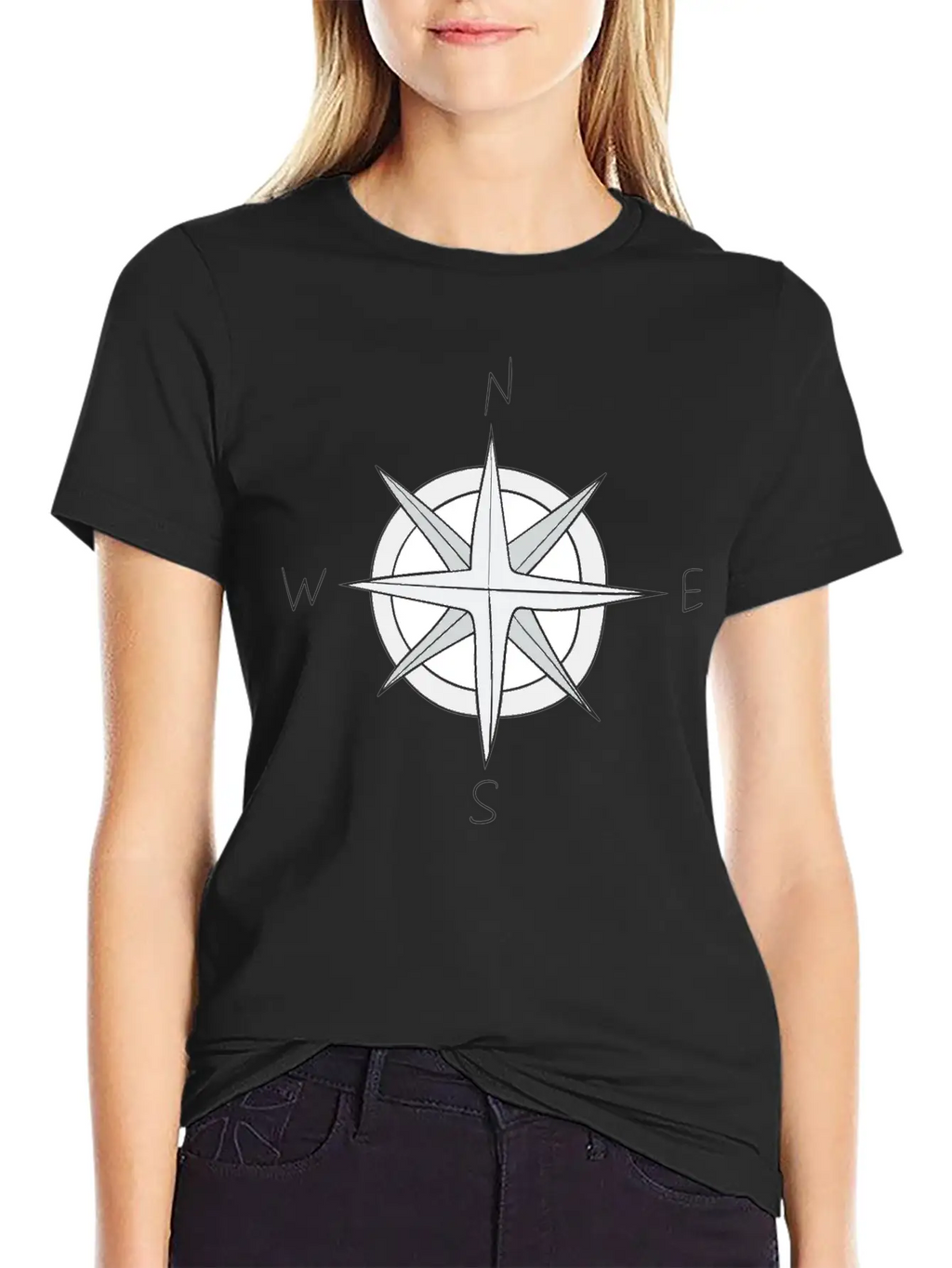Compass Unisex Casual T-Shirt – Clean Design For Daily Comfort