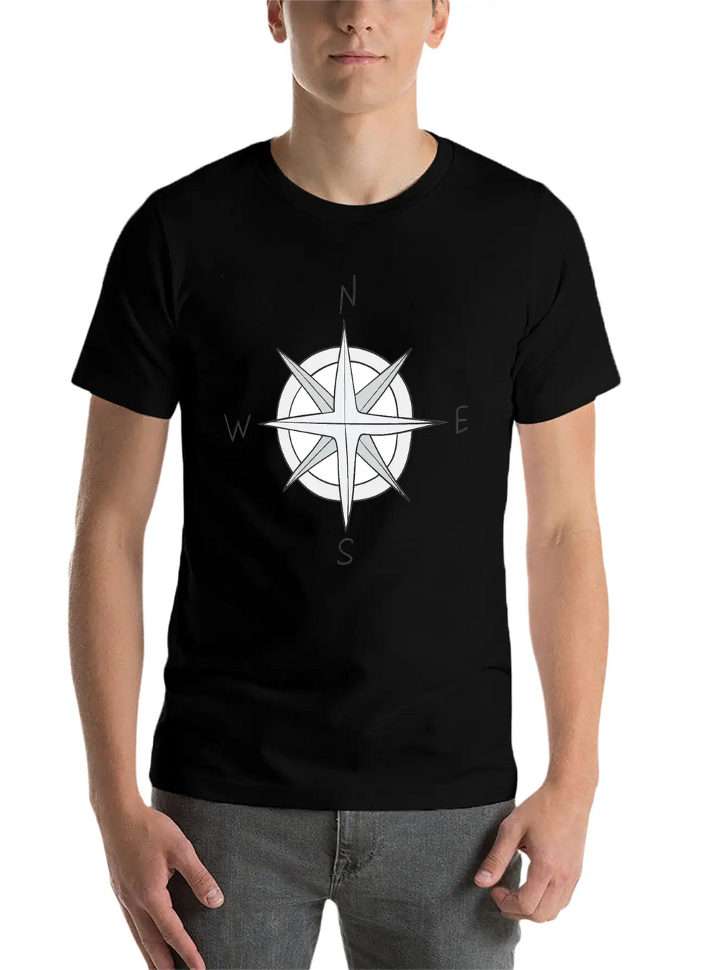 Compass Unisex Casual T-Shirt – Clean Design For Daily Comfort