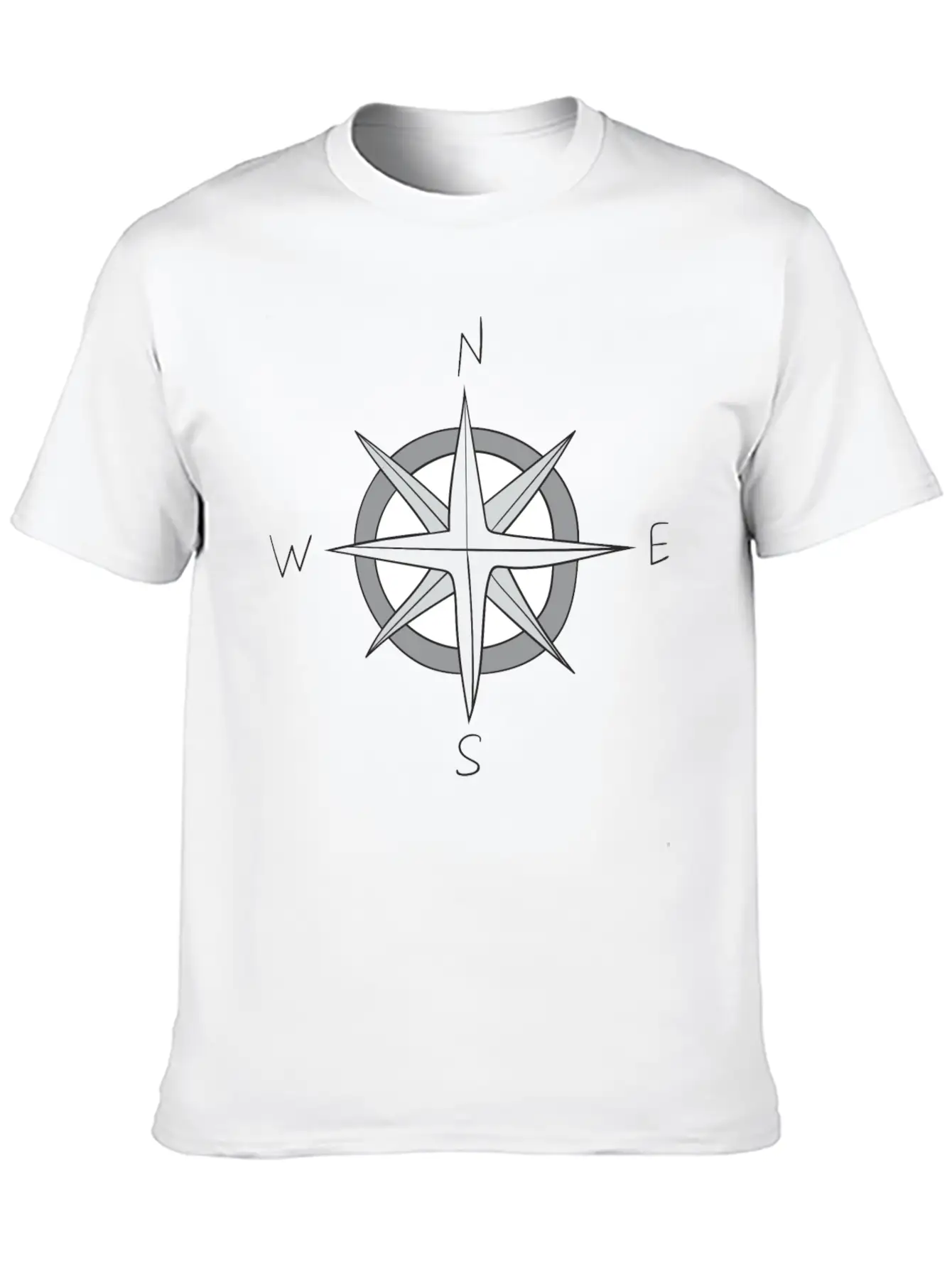 Compass Unisex Casual T-Shirt – Clean Design For Daily Comfort