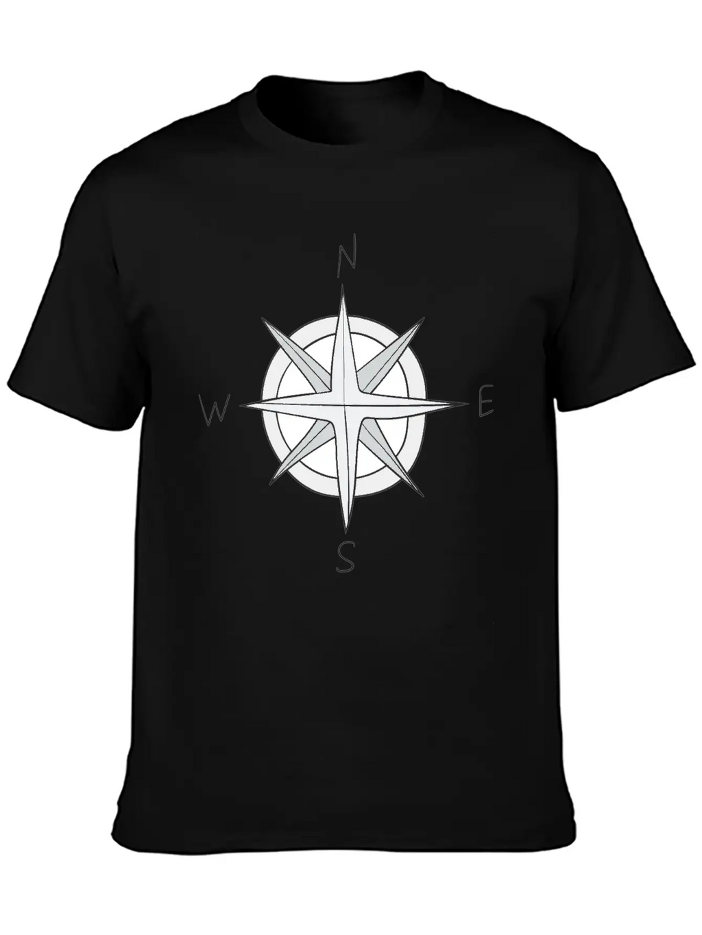 Compass Unisex Casual T-Shirt – Clean Design For Daily Comfort