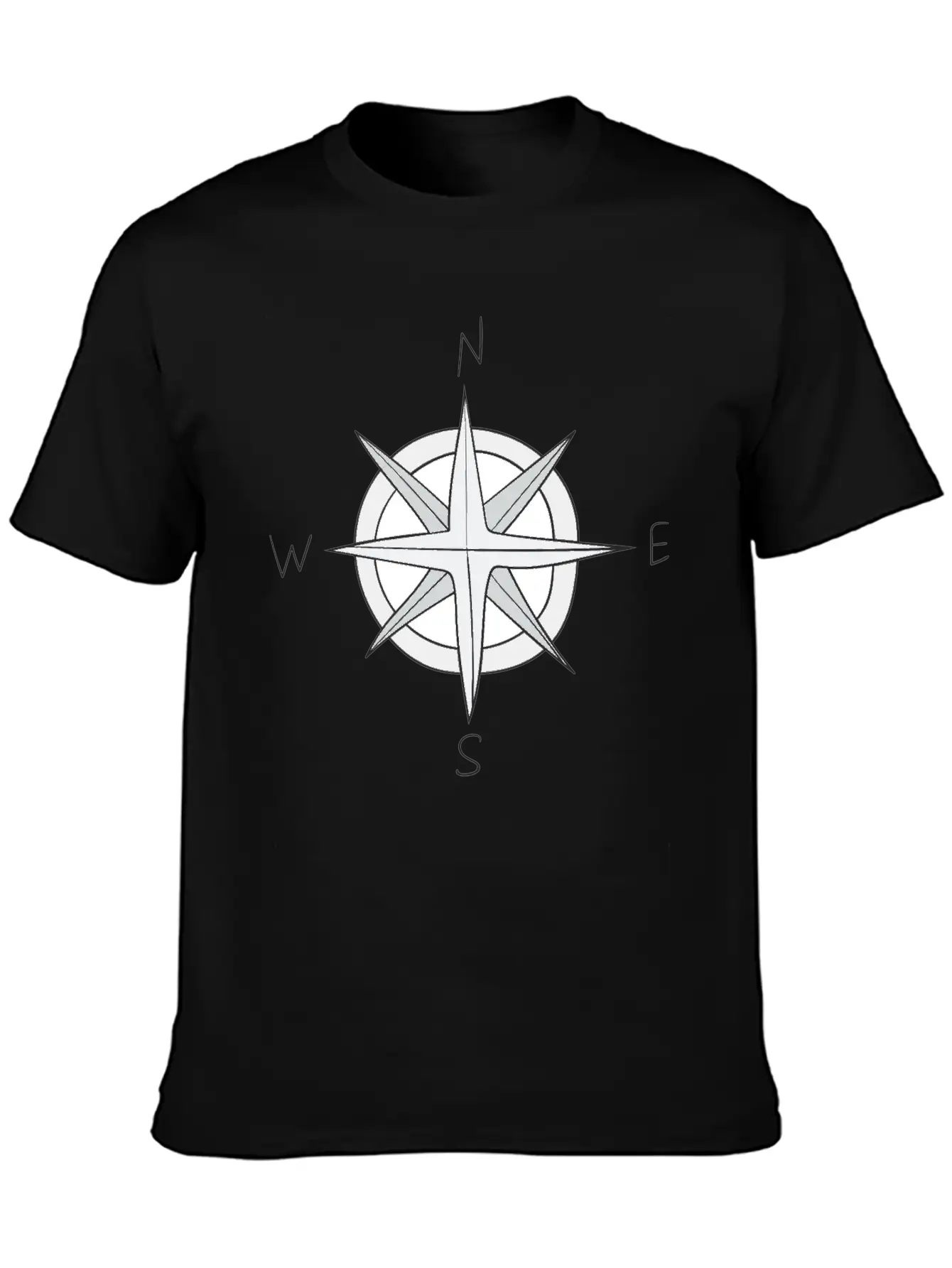 Compass Unisex Casual T-Shirt – Clean Design For Daily Comfort