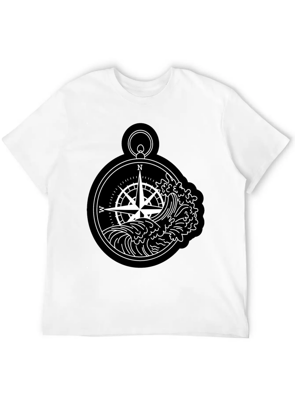 Compass With Compass Rose For Navigation Breathable Graphic T-Shirt – Perfect For Casual Days