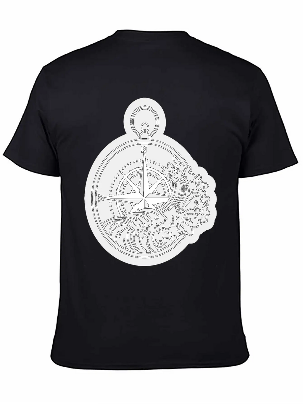 Compass With Compass Rose For Navigation Breathable Graphic T-Shirt – Perfect For Casual Days