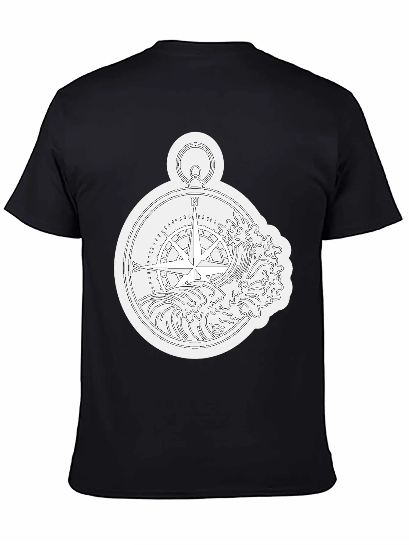 Compass With Compass Rose For Navigation Breathable Graphic T-Shirt – Perfect For Casual Days