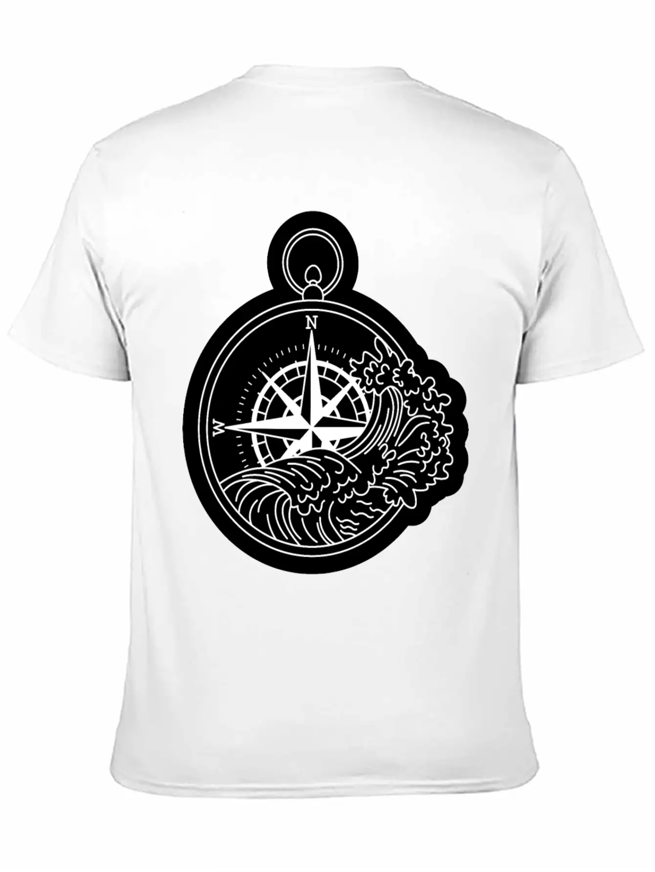 Compass With Compass Rose For Navigation Breathable Graphic T-Shirt – Perfect For Casual Days