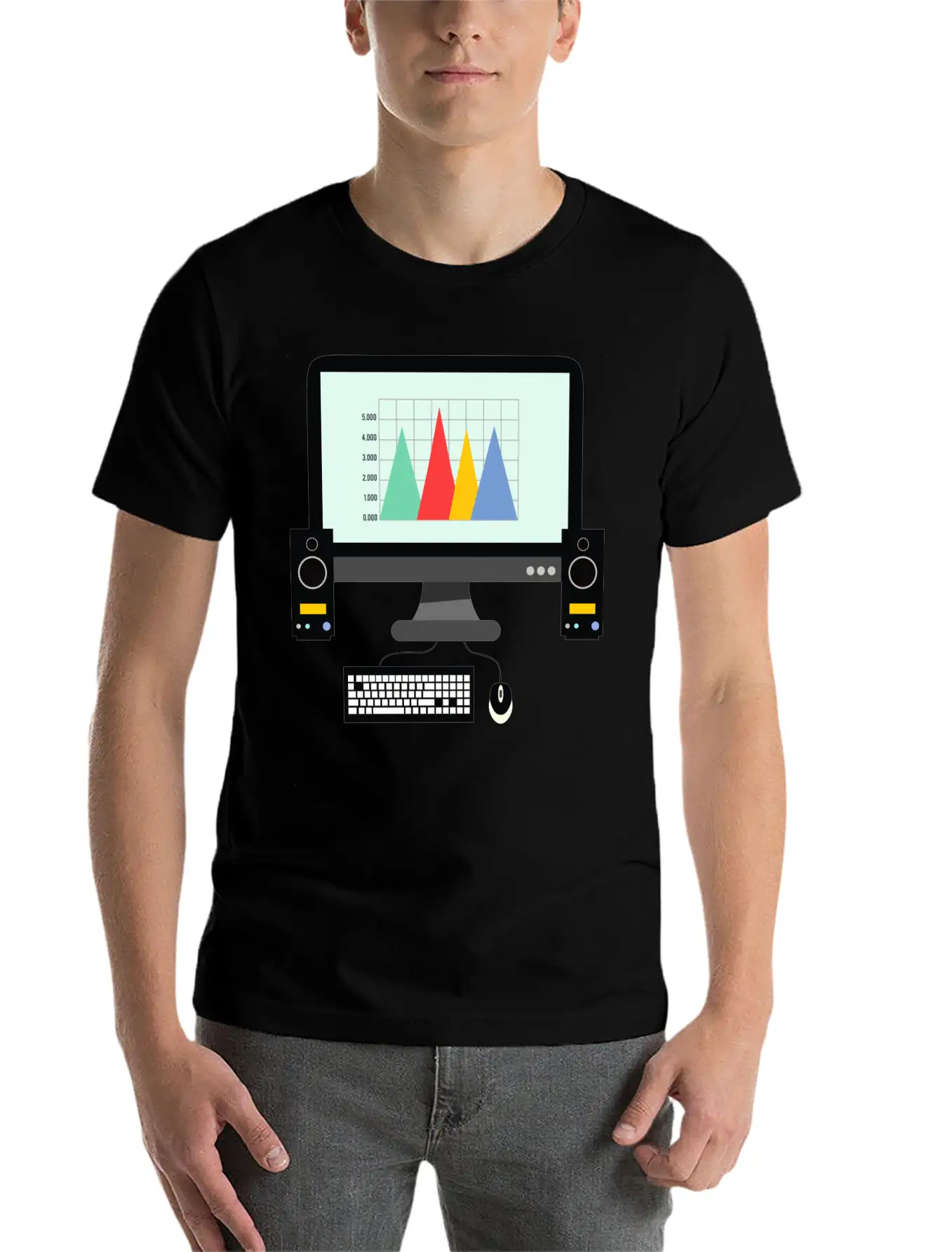 Computer Stylish Everyday T-Shirt – Unisex Basic Cotton Tee