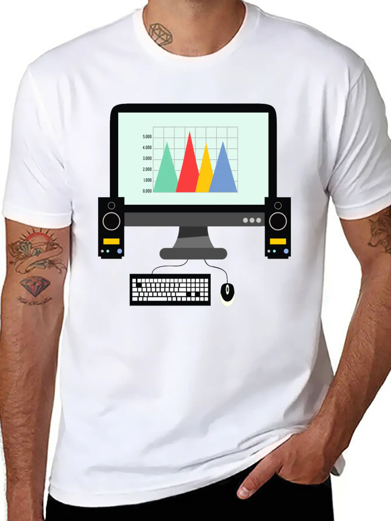 Computer Stylish Everyday T-Shirt – Unisex Basic Cotton Tee