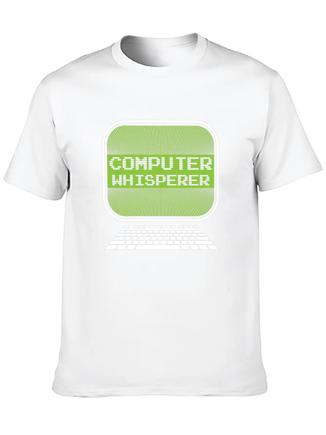 Computer Whisperer | Monitor Keyboard Technology Timeless Short Sleeve Tee – Comfy And Minimalist Design