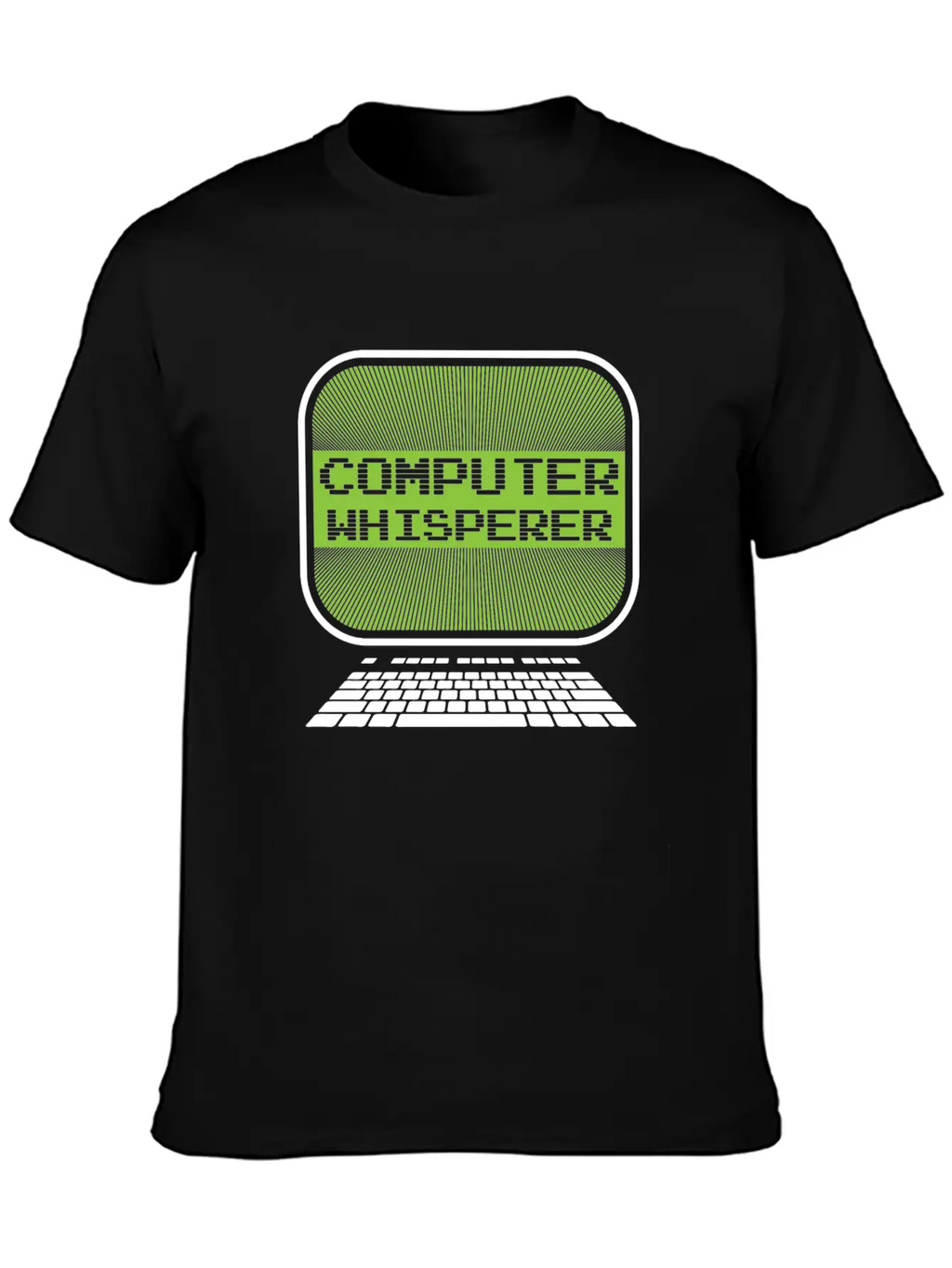 Computer Whisperer | Monitor Keyboard Technology Timeless Short Sleeve Tee – Comfy And Minimalist Design