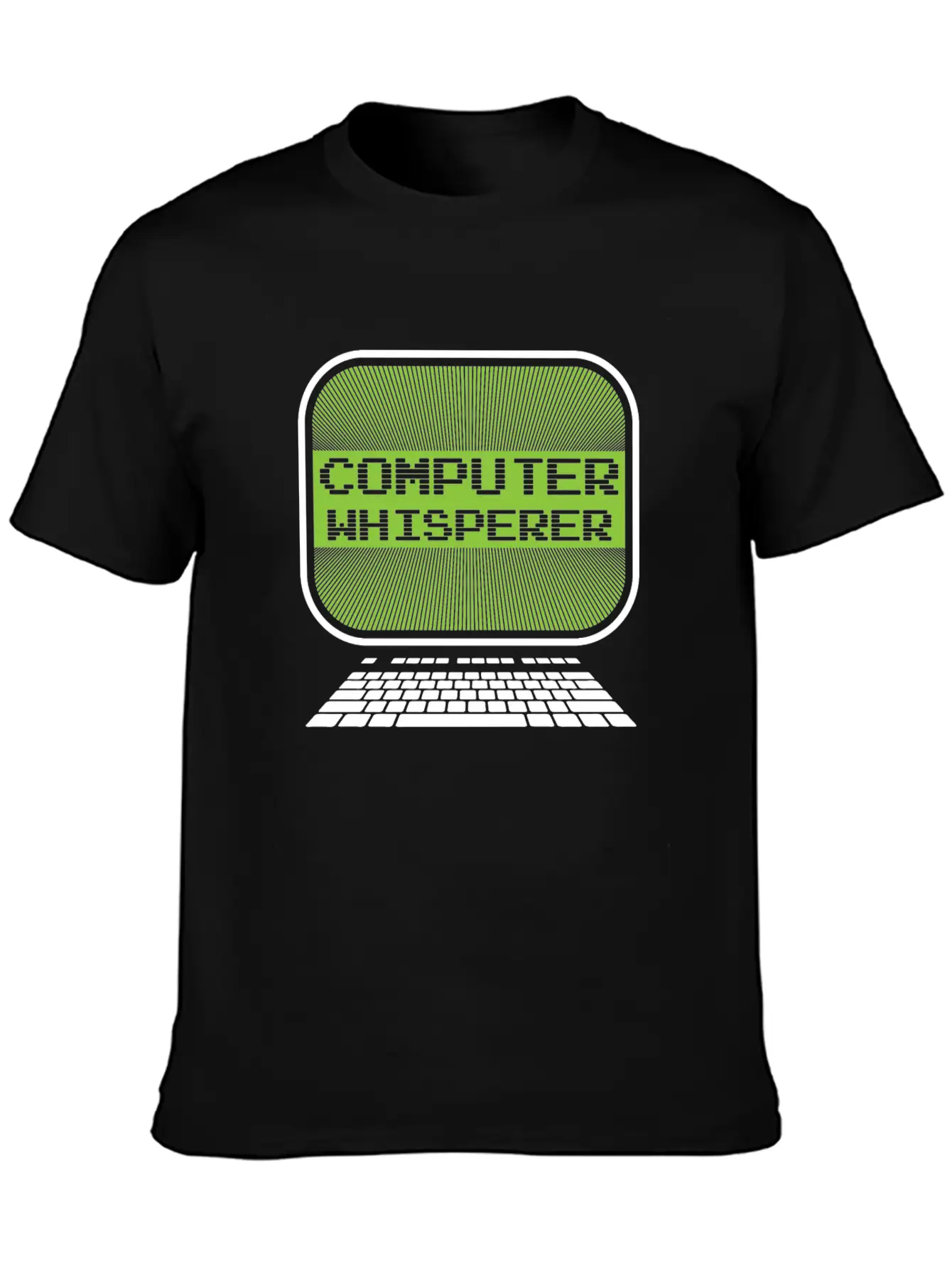 Computer Whisperer | Monitor Keyboard Technology Timeless Short Sleeve Tee – Comfy And Minimalist Design