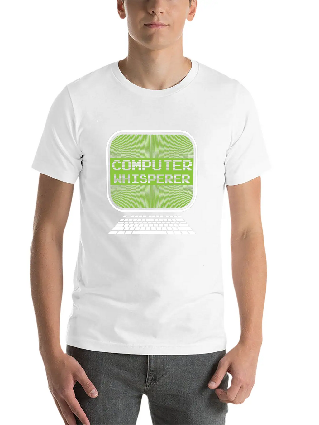 Computer Whisperer | Monitor Keyboard Technology Timeless Short Sleeve Tee – Comfy And Minimalist Design