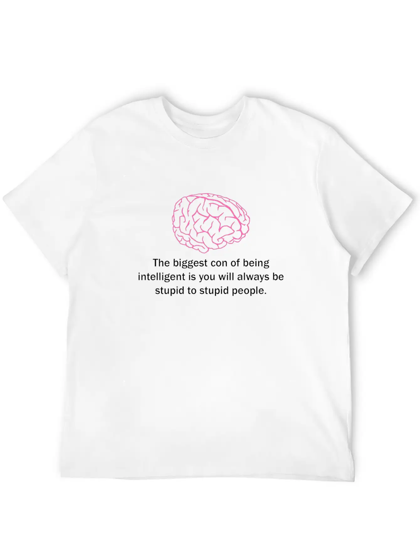 Con Of Being Intelligent Classic Cotton Tee – Unisex Comfort For Any Season
