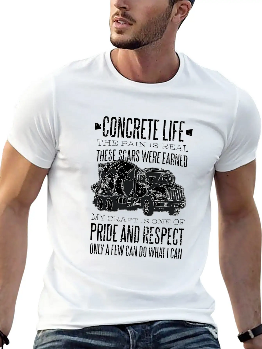 Concrete Truck Car Concrete Truck Car Inspiration Classic Cotton Tee – Unisex Comfort For Any Season