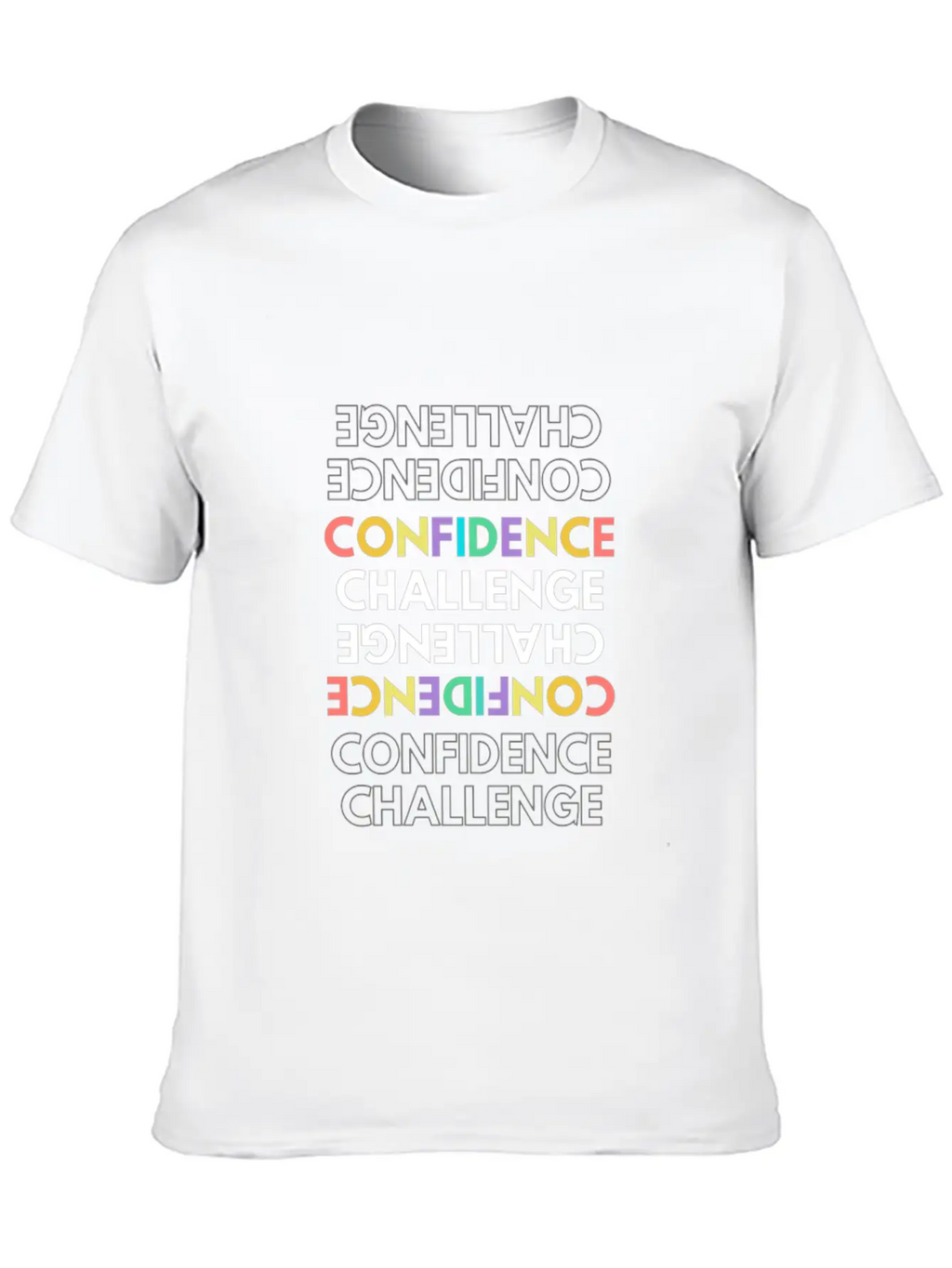 Confidence And Challenge Relaxed Everyday Tee – Lightweight And Durable Cotton