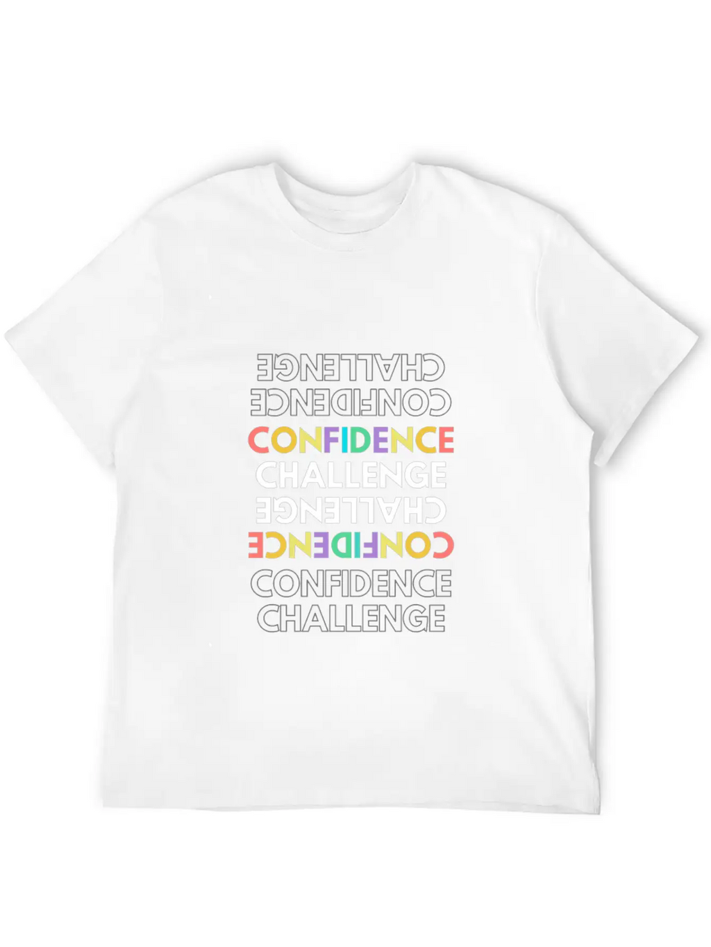 Confidence And Challenge Relaxed Everyday Tee – Lightweight And Durable Cotton