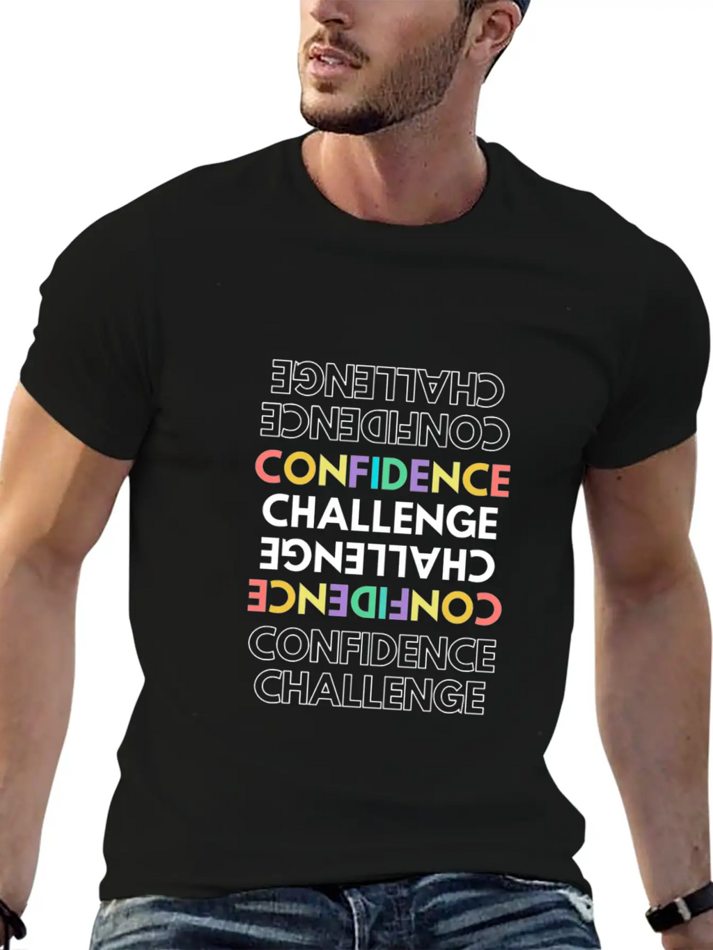 Confidence And Challenge Relaxed Everyday Tee – Lightweight And Durable Cotton