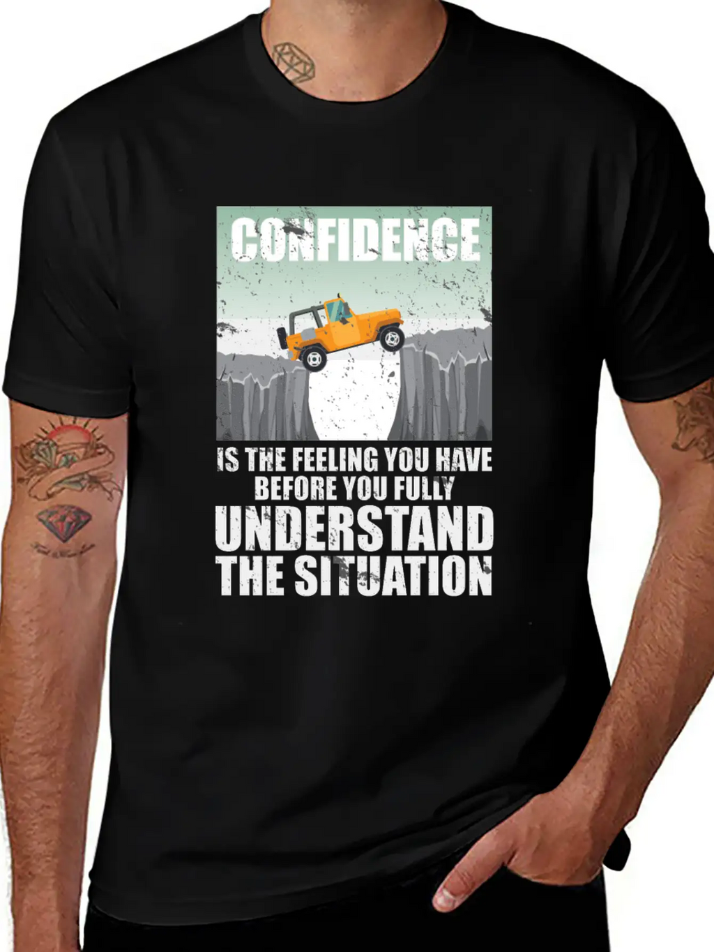 Confidence Is A Feeling Motivational Breathable Graphic T-Shirt – Perfect For Casual Days