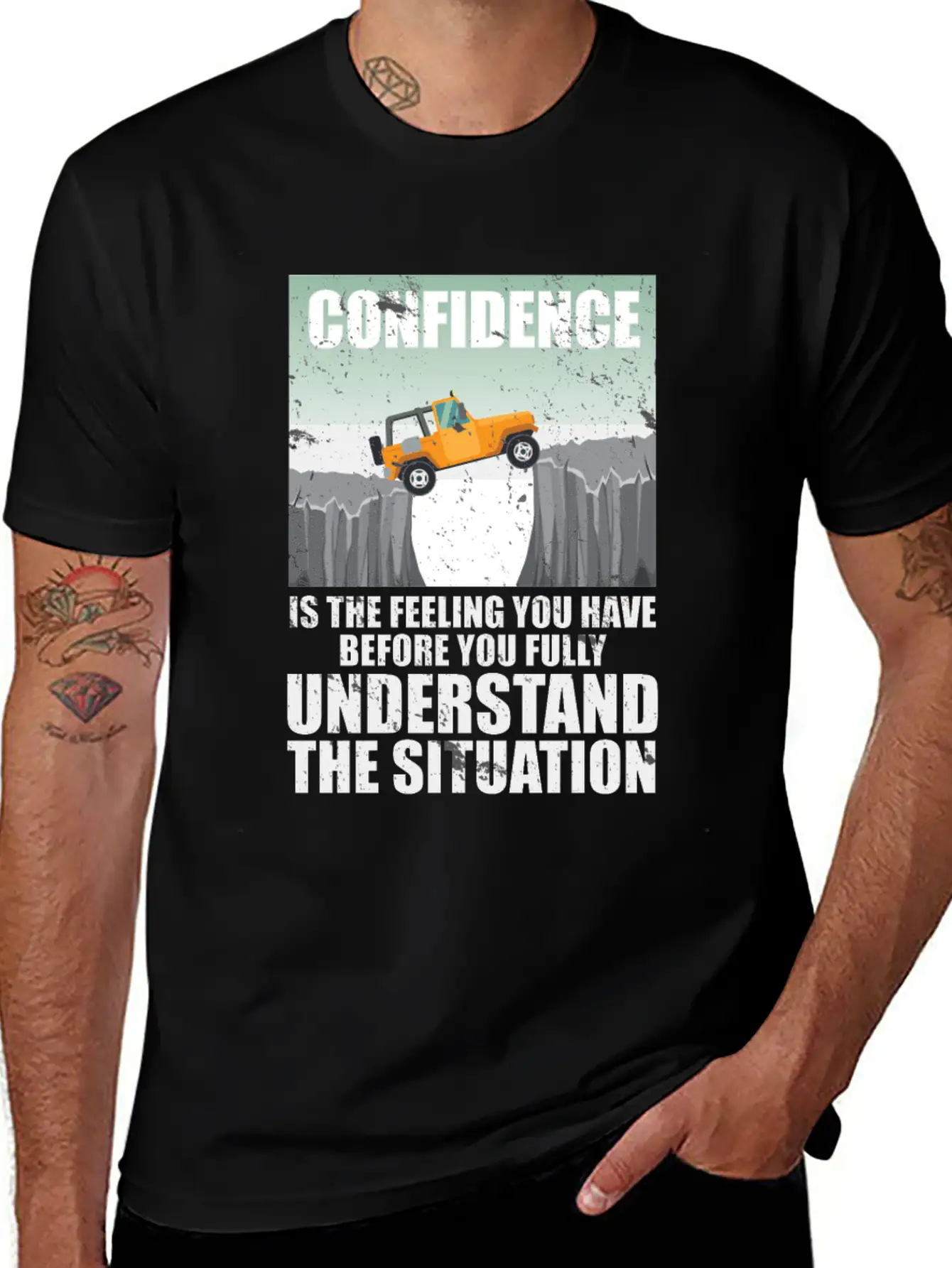 Confidence Is A Feeling Motivational Breathable Graphic T-Shirt – Perfect For Casual Days