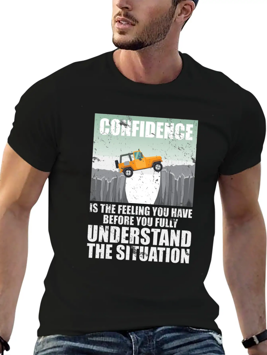 Confidence Is A Feeling Motivational Breathable Graphic T-Shirt – Perfect For Casual Days