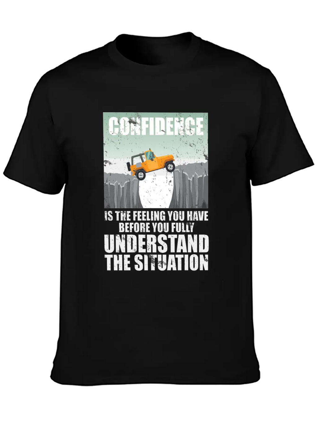 Confidence Is A Feeling Motivational Breathable Graphic T-Shirt – Perfect For Casual Days