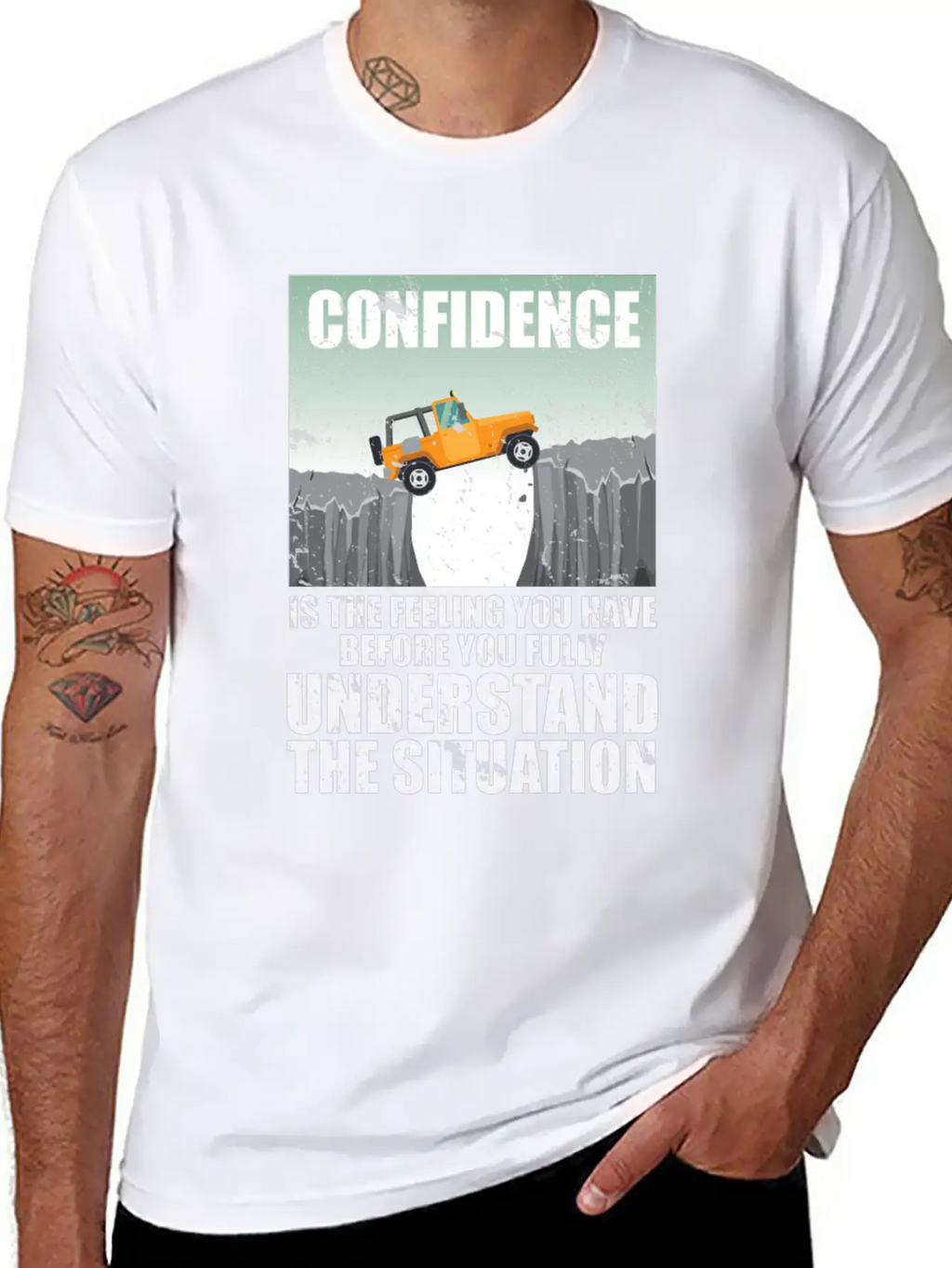 Confidence Is A Feeling Motivational Breathable Graphic T-Shirt – Perfect For Casual Days