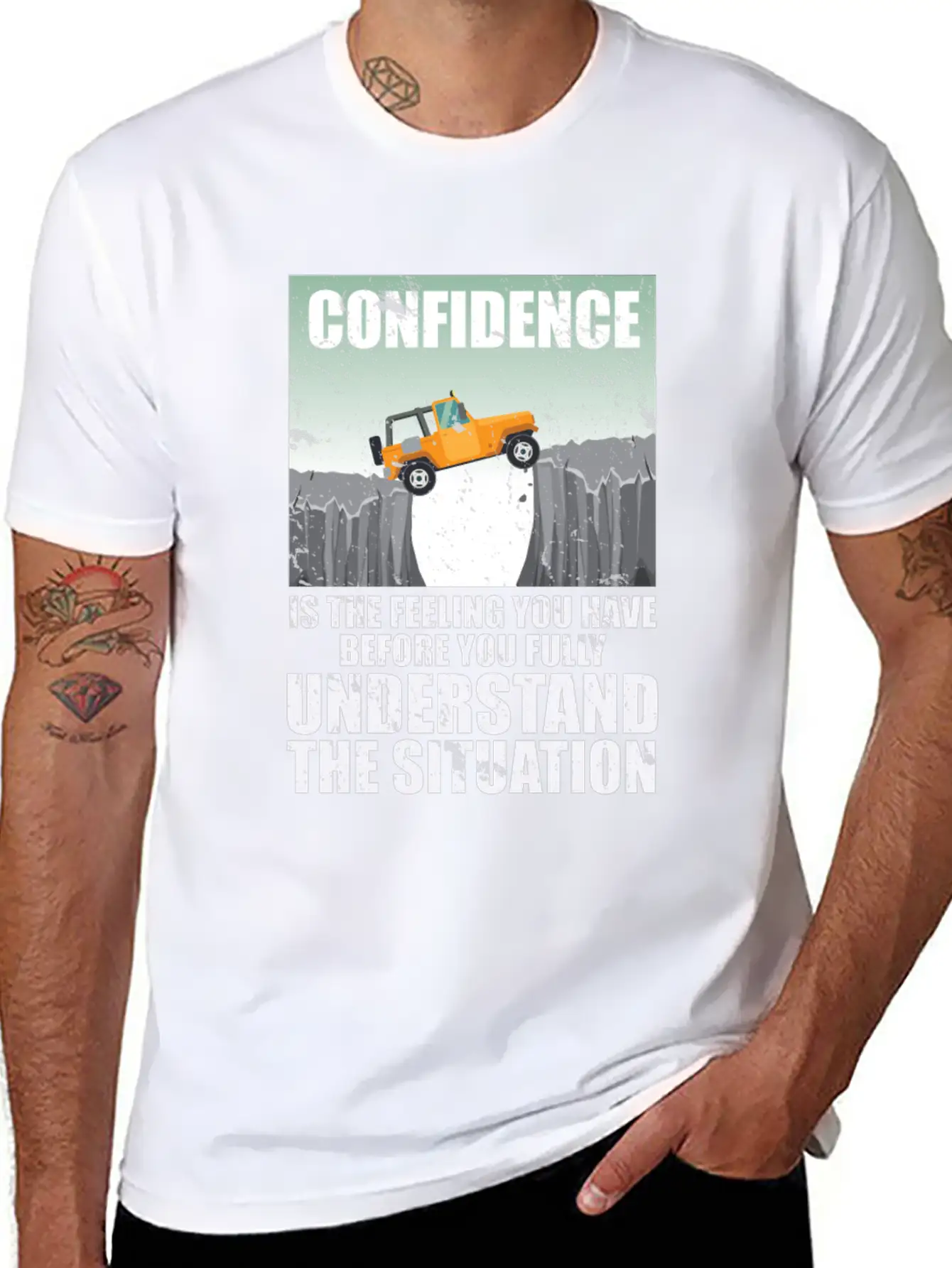 Confidence Is A Feeling Motivational Breathable Graphic T-Shirt – Perfect For Casual Days