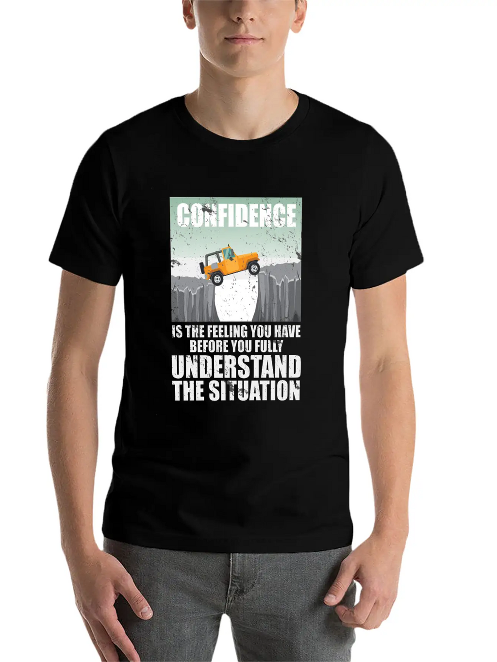 Confidence Is A Feeling Motivational Breathable Graphic T-Shirt – Perfect For Casual Days