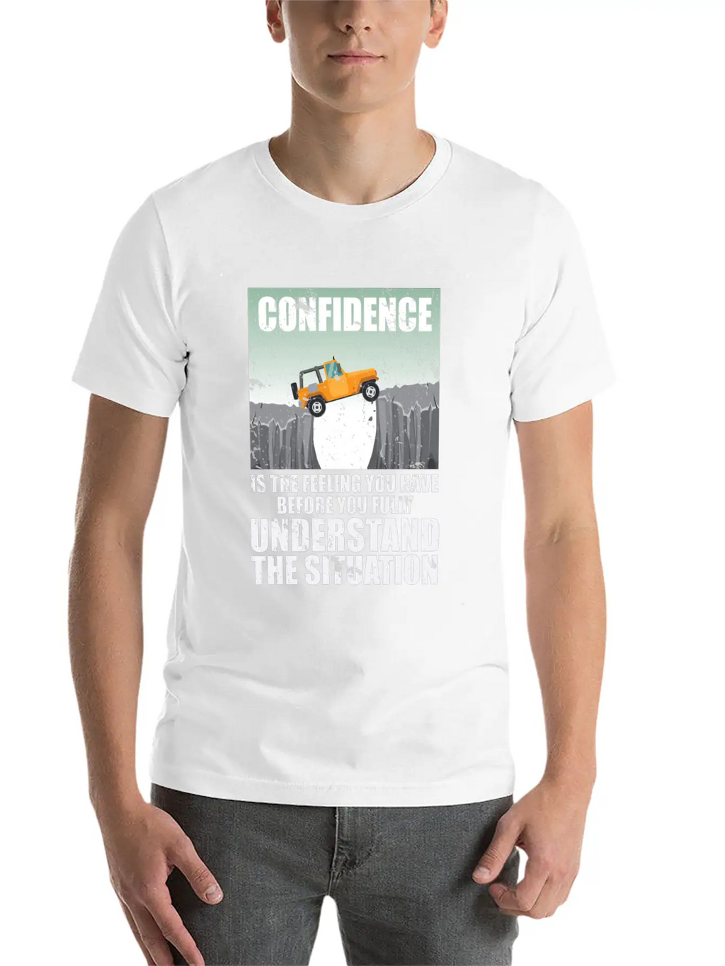 Confidence Is A Feeling Motivational Breathable Graphic T-Shirt – Perfect For Casual Days